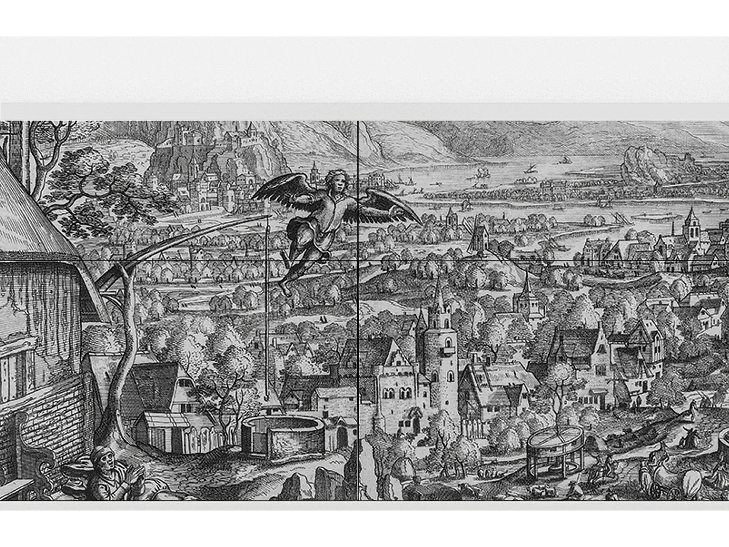 Aparador - 115x85x48 cm - BS4 - Farms in a Village, Blanco