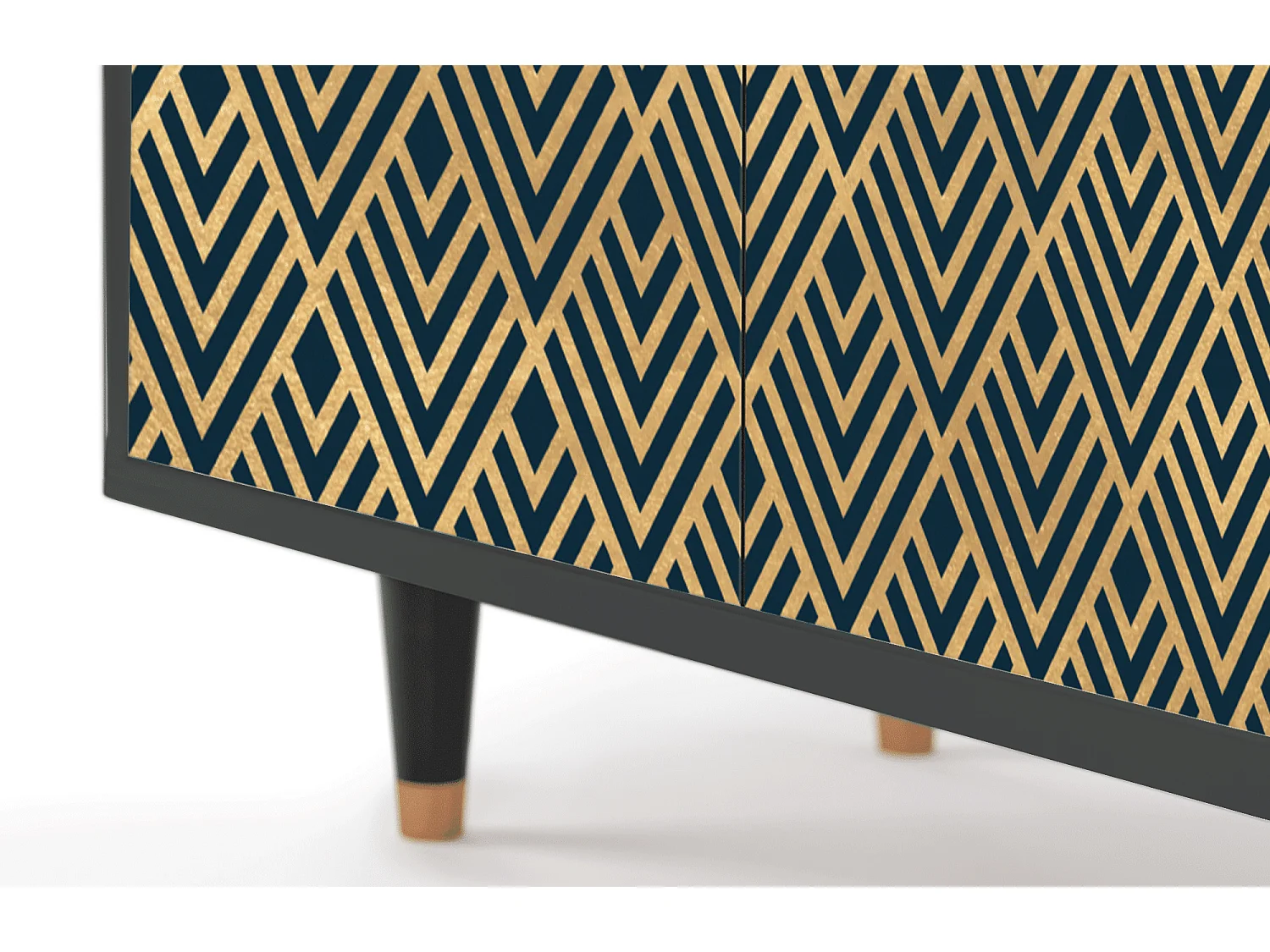 Kredens - 94x96x48 cm - BS3 - Egypt Triangles, Antracyt