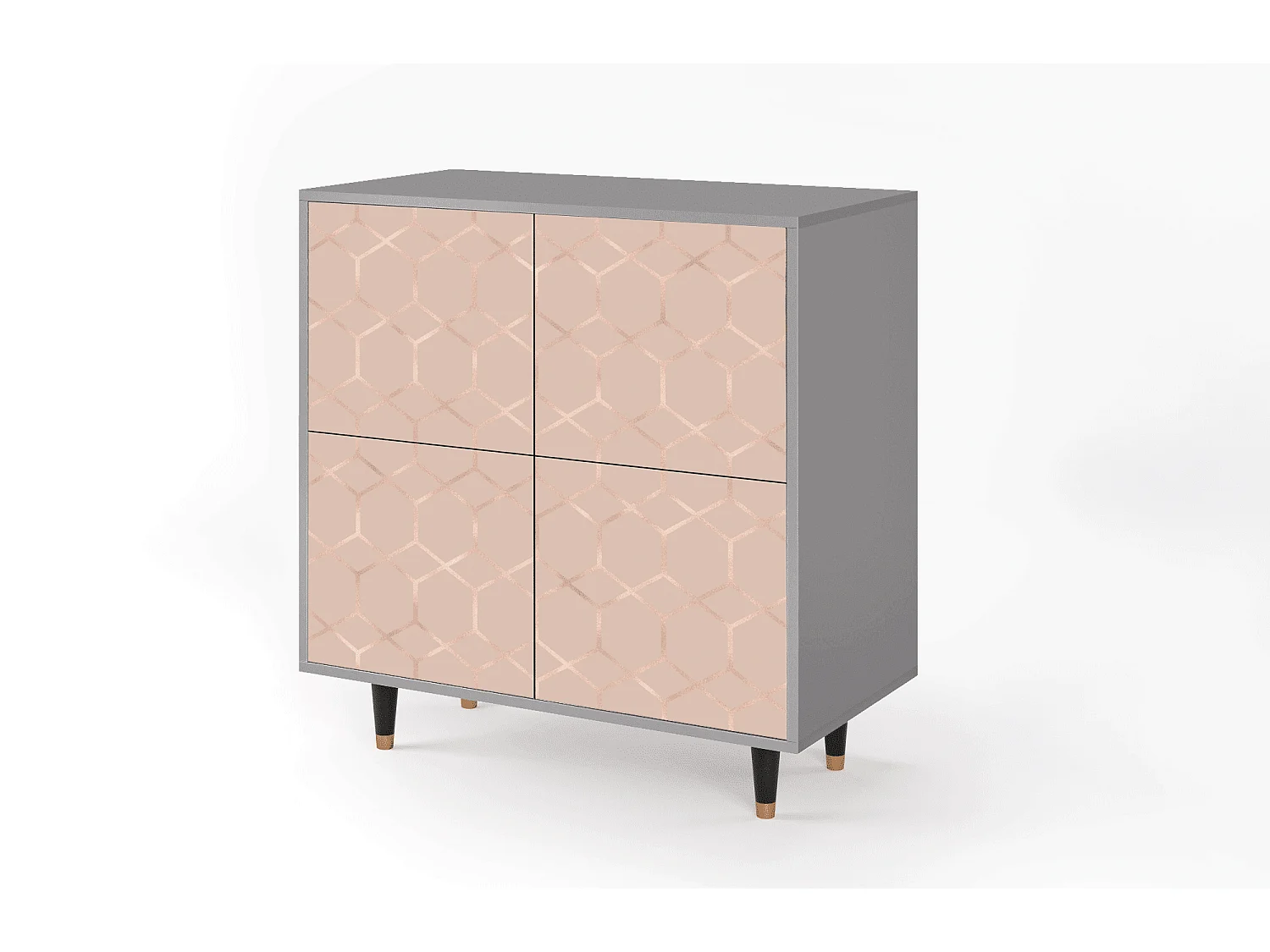Buffet - 94x96x48 cm - BS3 - Rose Honeycomb, Gris