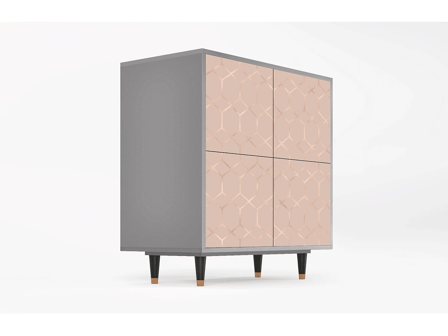 Buffet - 94x96x48 cm - BS3 - Rose Honeycomb, Gris