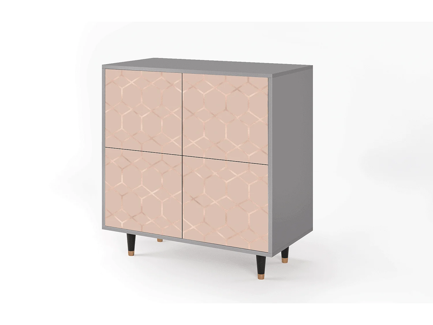 Buffet - 94x96x48 cm - BS3 - Rose Honeycomb, Gris