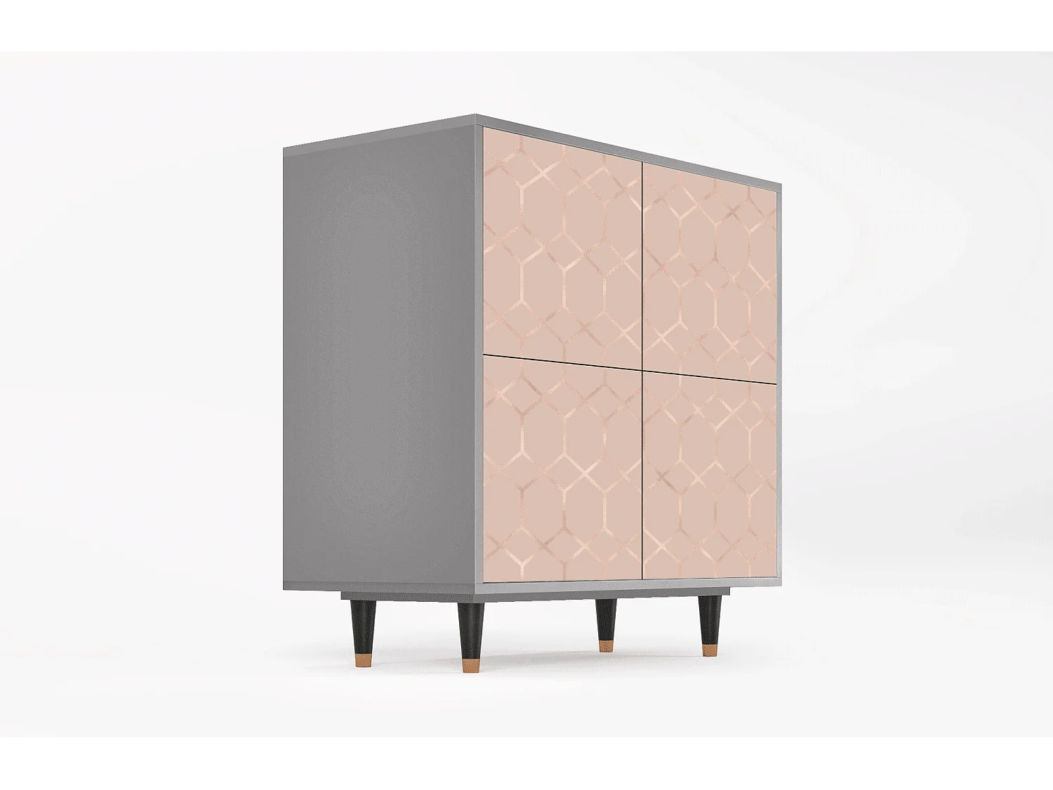 Buffet - 94x96x48 cm - BS3 - Rose Honeycomb, Gris