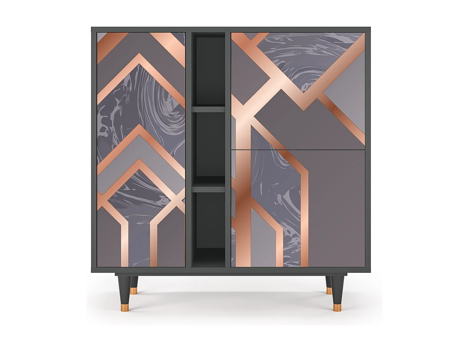 Sideboard - 94х96х41 cm - BS5 - Taupe Anatomy, Anthrazit