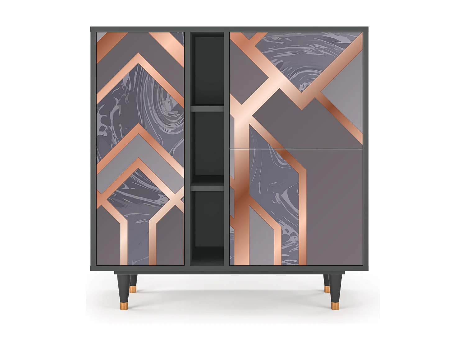 Sideboard - 94х96х41 cm - BS5 - Taupe Anatomy, Anthrazit