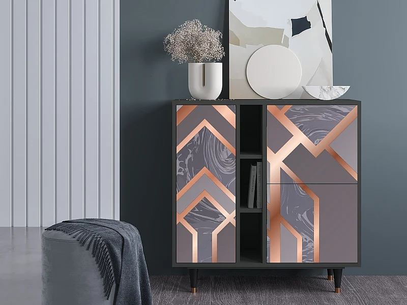 Sideboard - 94х96х41 cm - BS5 - Taupe Anatomy, Anthrazit