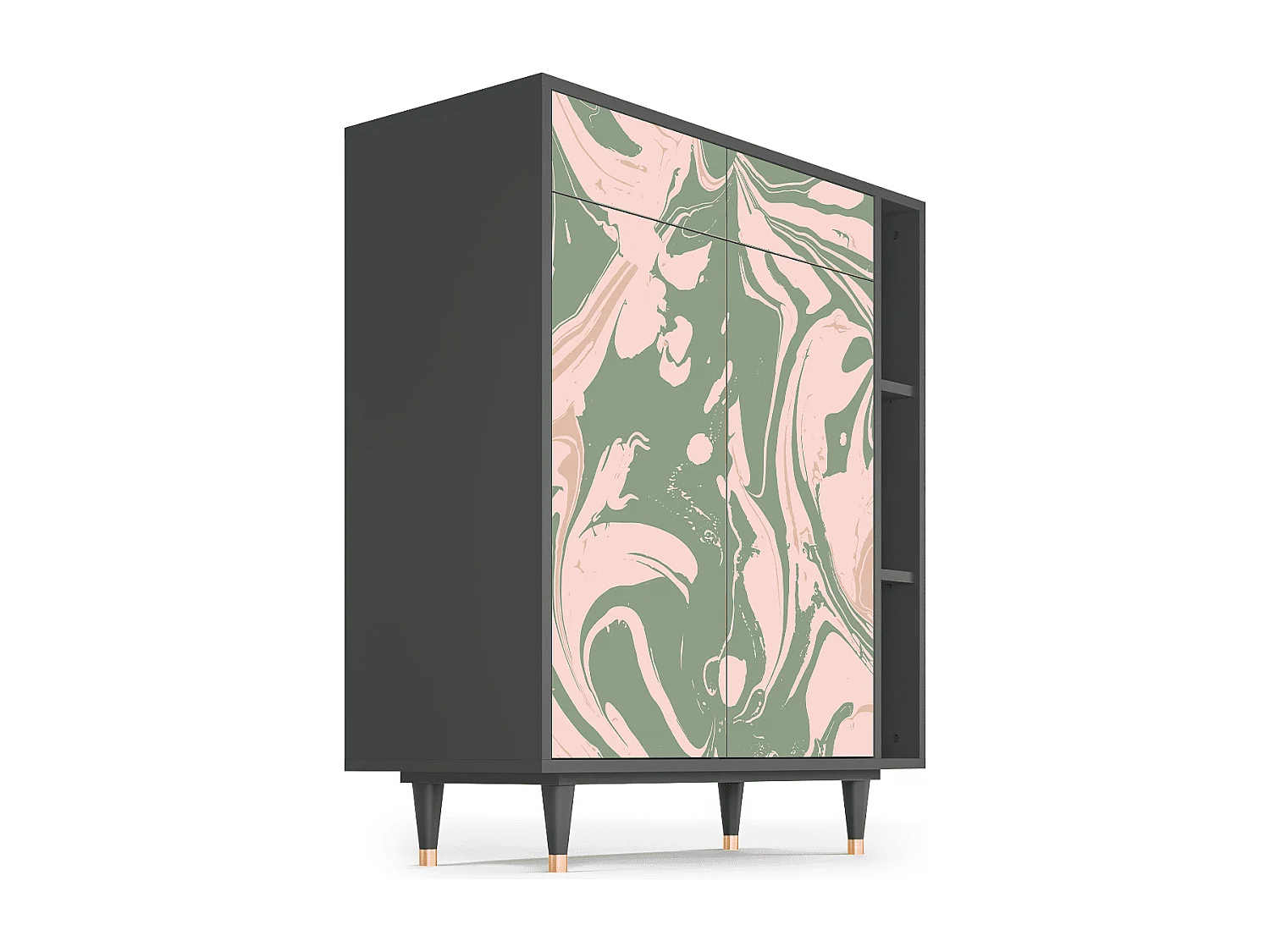 Credenza - 96х110х41 cm - BS6 - Aquarelle, Antracite