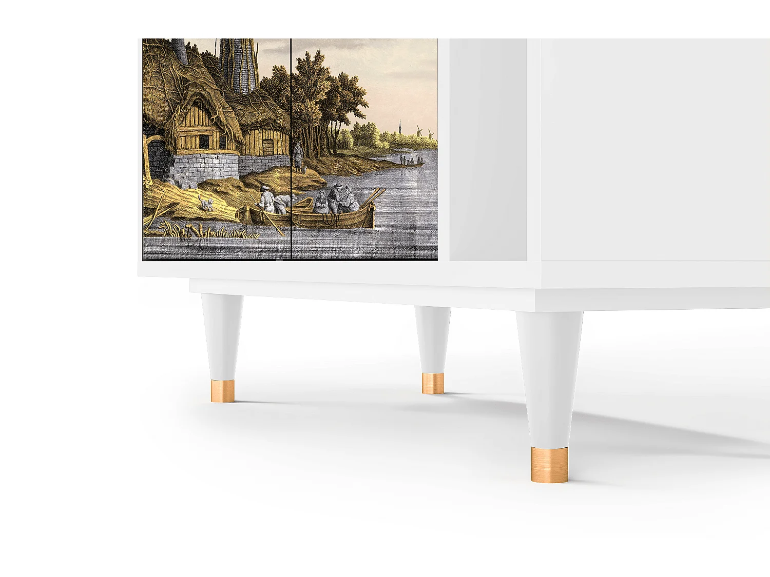 Credenza - 96х110х41 cm - BS6 - Mill along a River, Bianco