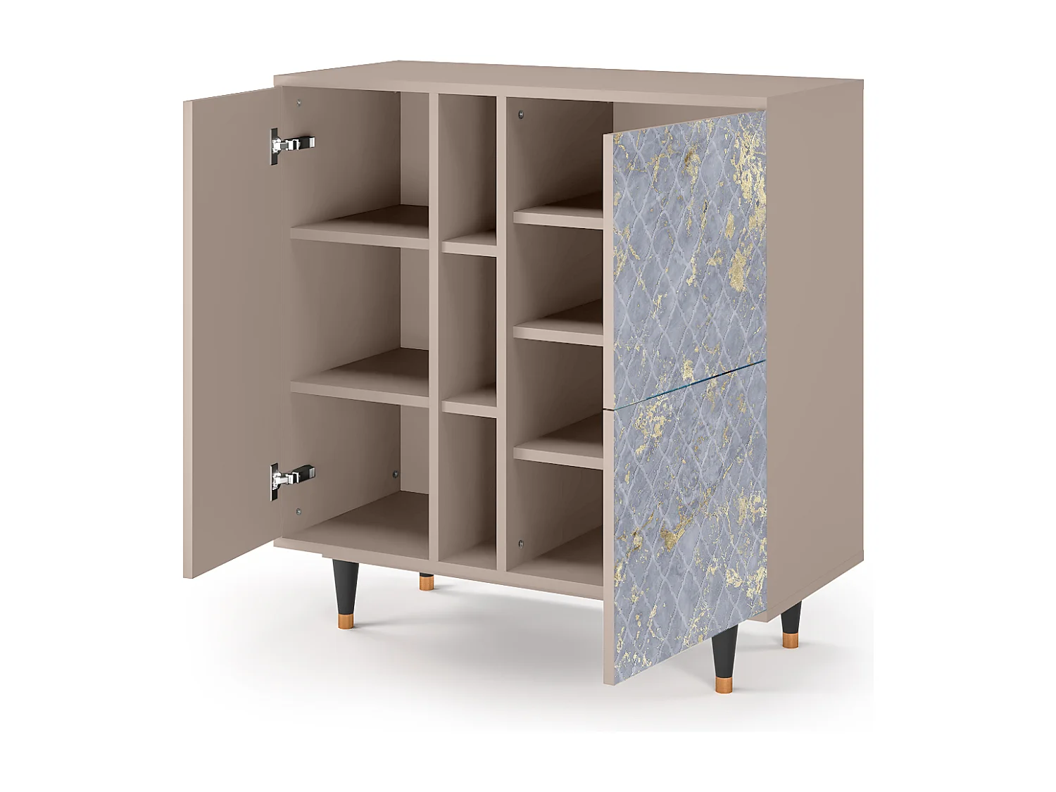 Aparador - 94х96х41 cm - BS5 - Golden Smoke, Latte