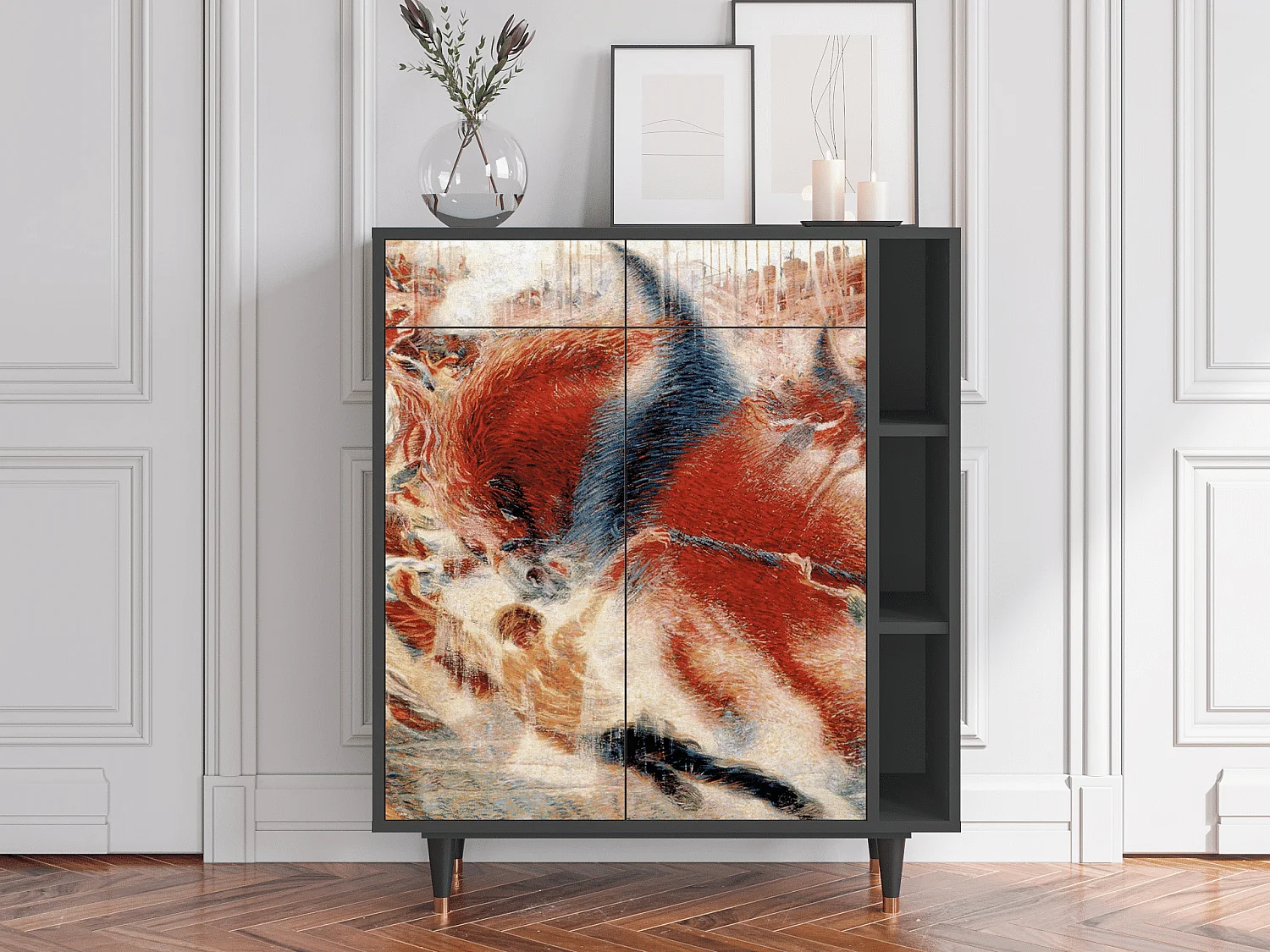 Credenza - 96х110х41 cm - BS6 - The City Rises, Antracite