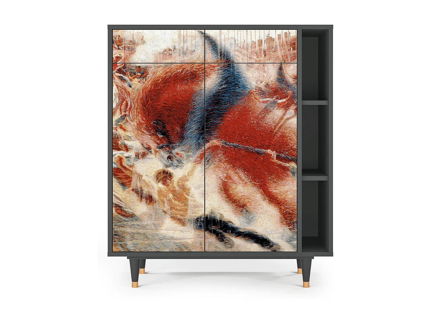 Credenza - 96х110х41 cm - BS6 - The City Rises, Antracite