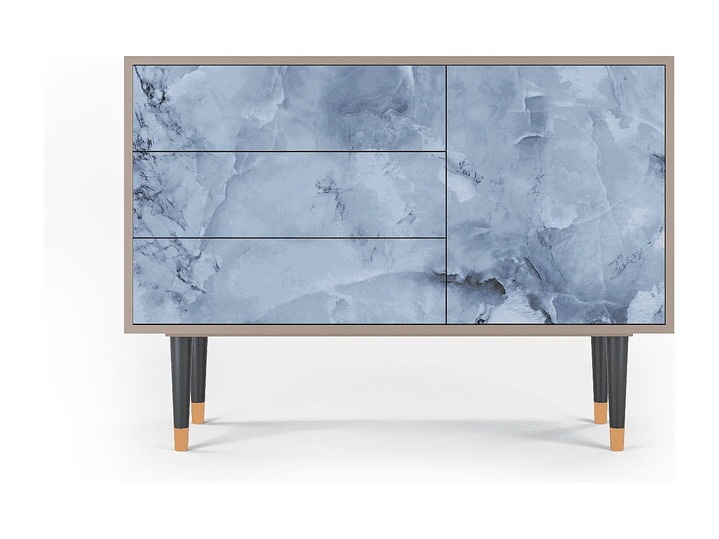 Kredens - 115х84х41 cm - S3 - Feather Ice, Latte