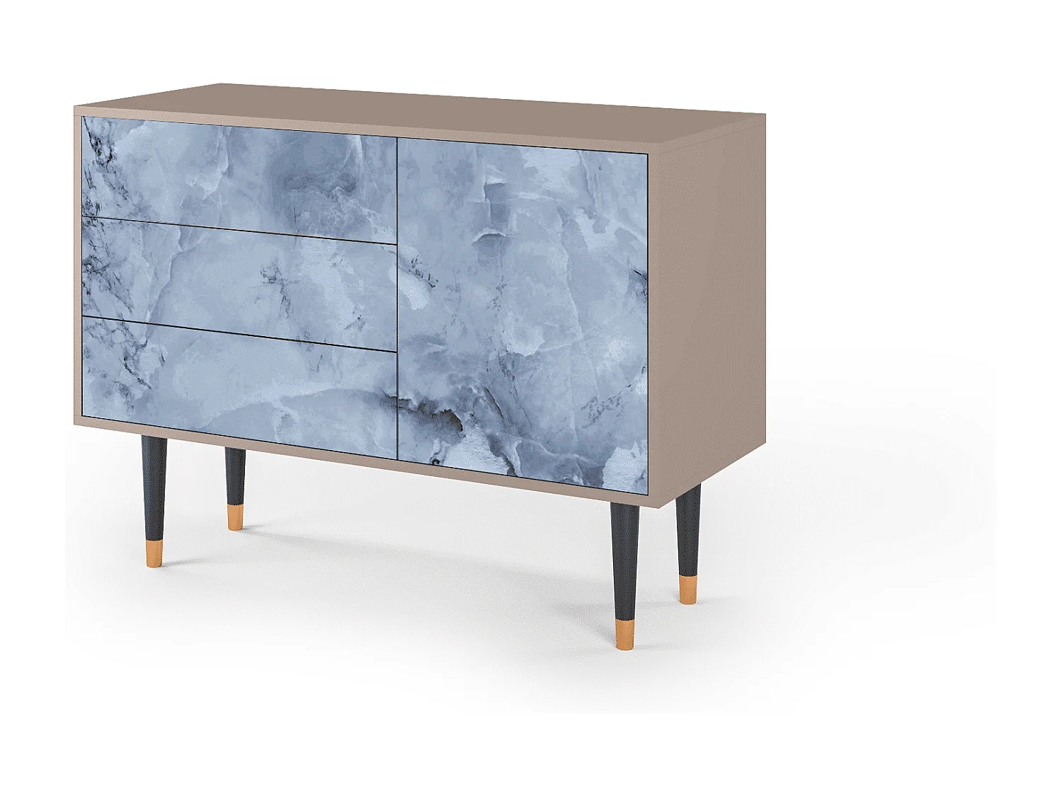 Kredens - 115х84х41 cm - S3 - Feather Ice, Latte