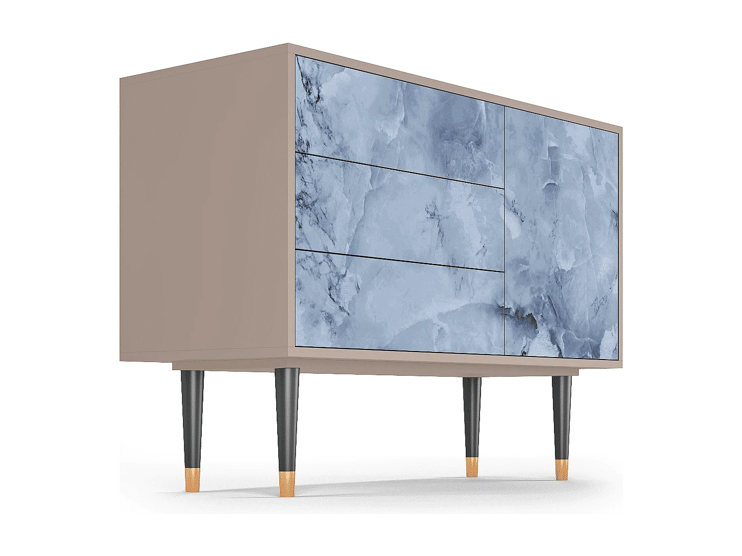 Kredens - 115х84х41 cm - S3 - Feather Ice, Latte