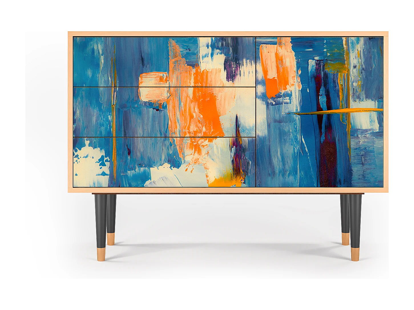 Buffet - 115х84х41 cm - S3 - Abstract Expressionism, Noyer