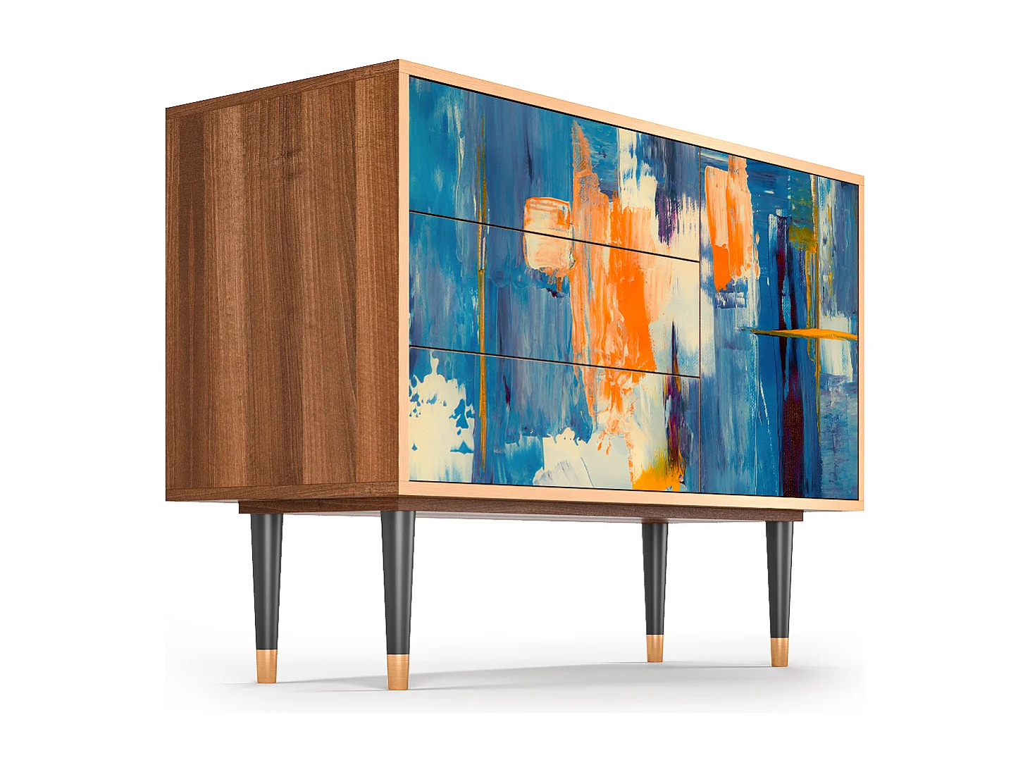 Buffet - 115х84х41 cm - S3 - Abstract Expressionism, Noyer