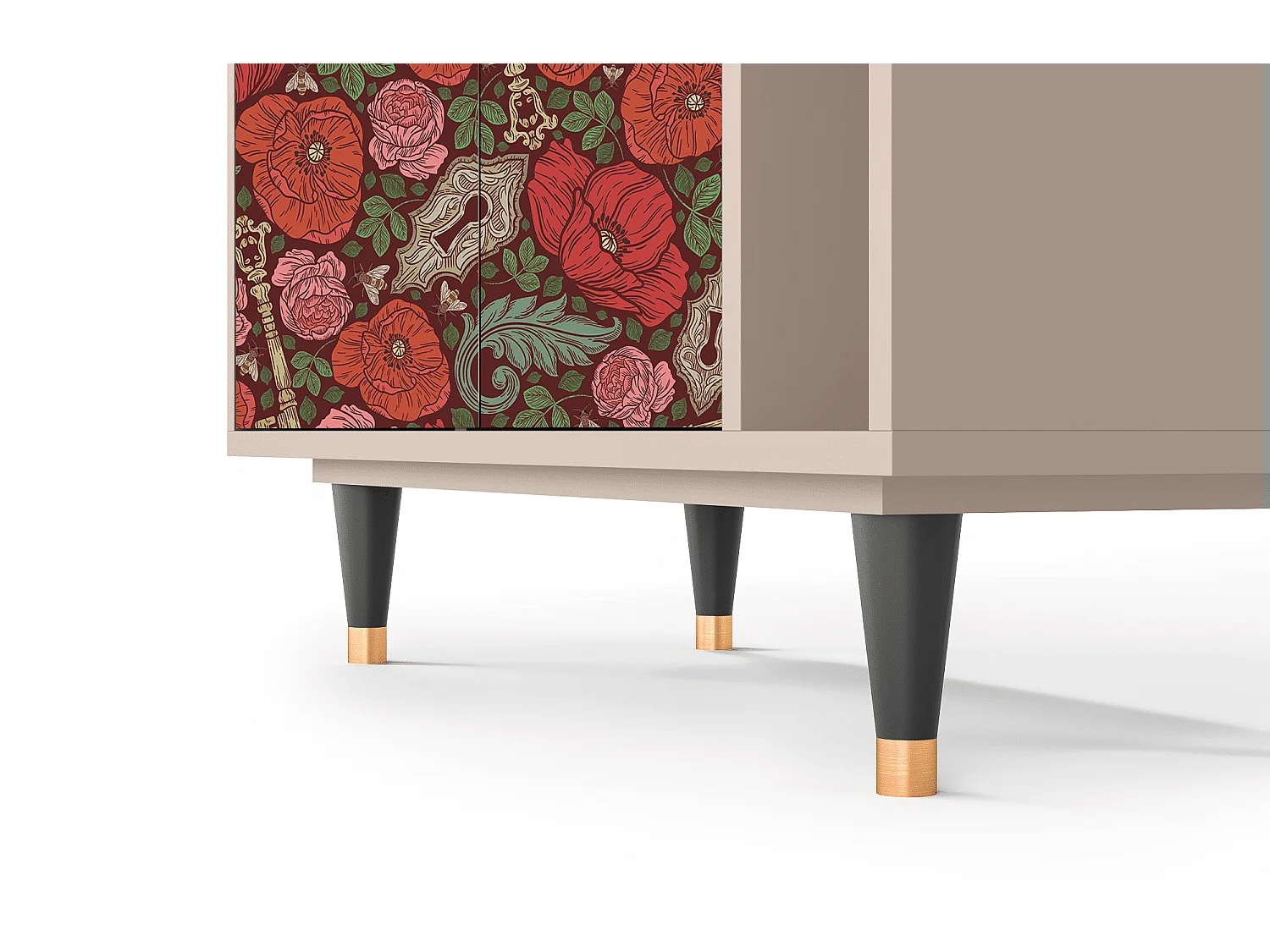 Credenza - 96х110х41 cm - BS6 - Poppy Garden, Latte
