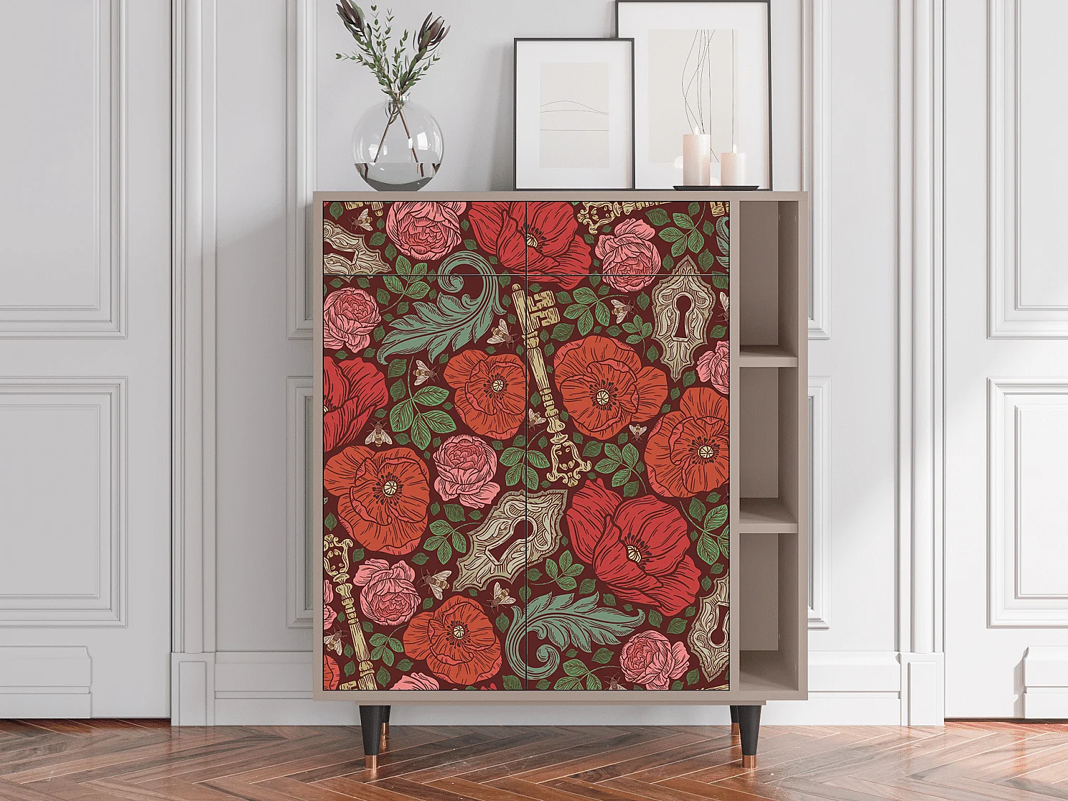 Buffet - 96х110х41 cm - BS6 - Poppy Garden, Latte
