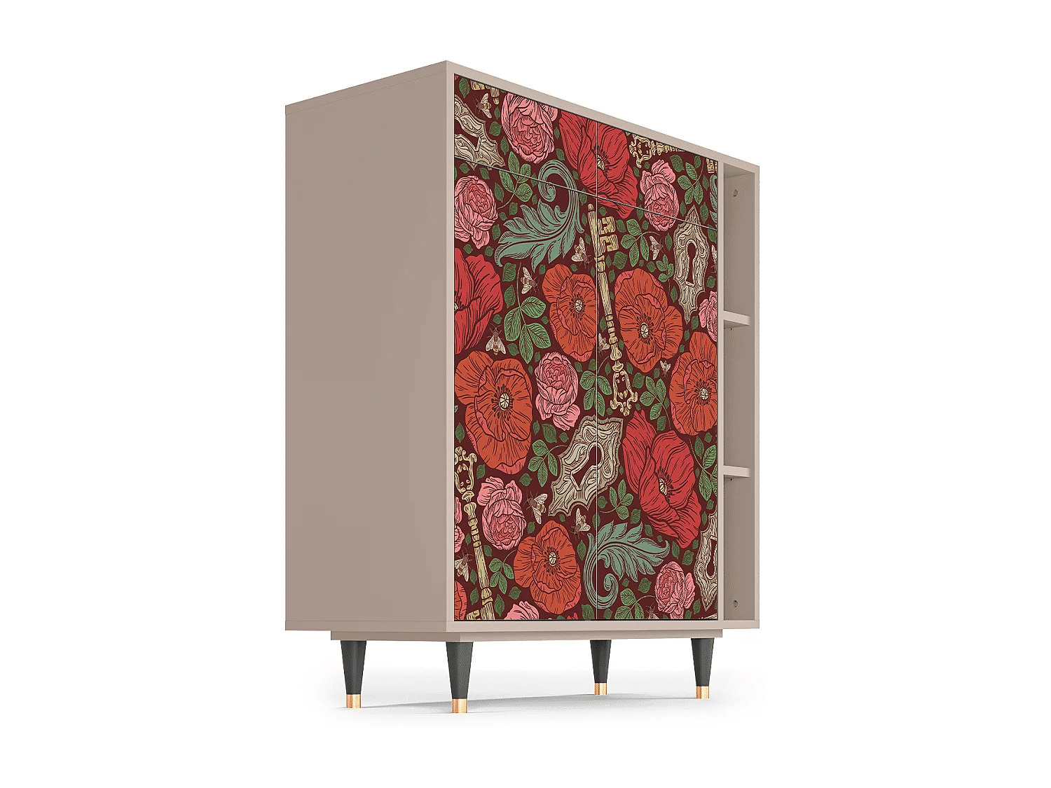 Sideboard - 96х110х41 cm - BS6 - Poppy Garden, Latte