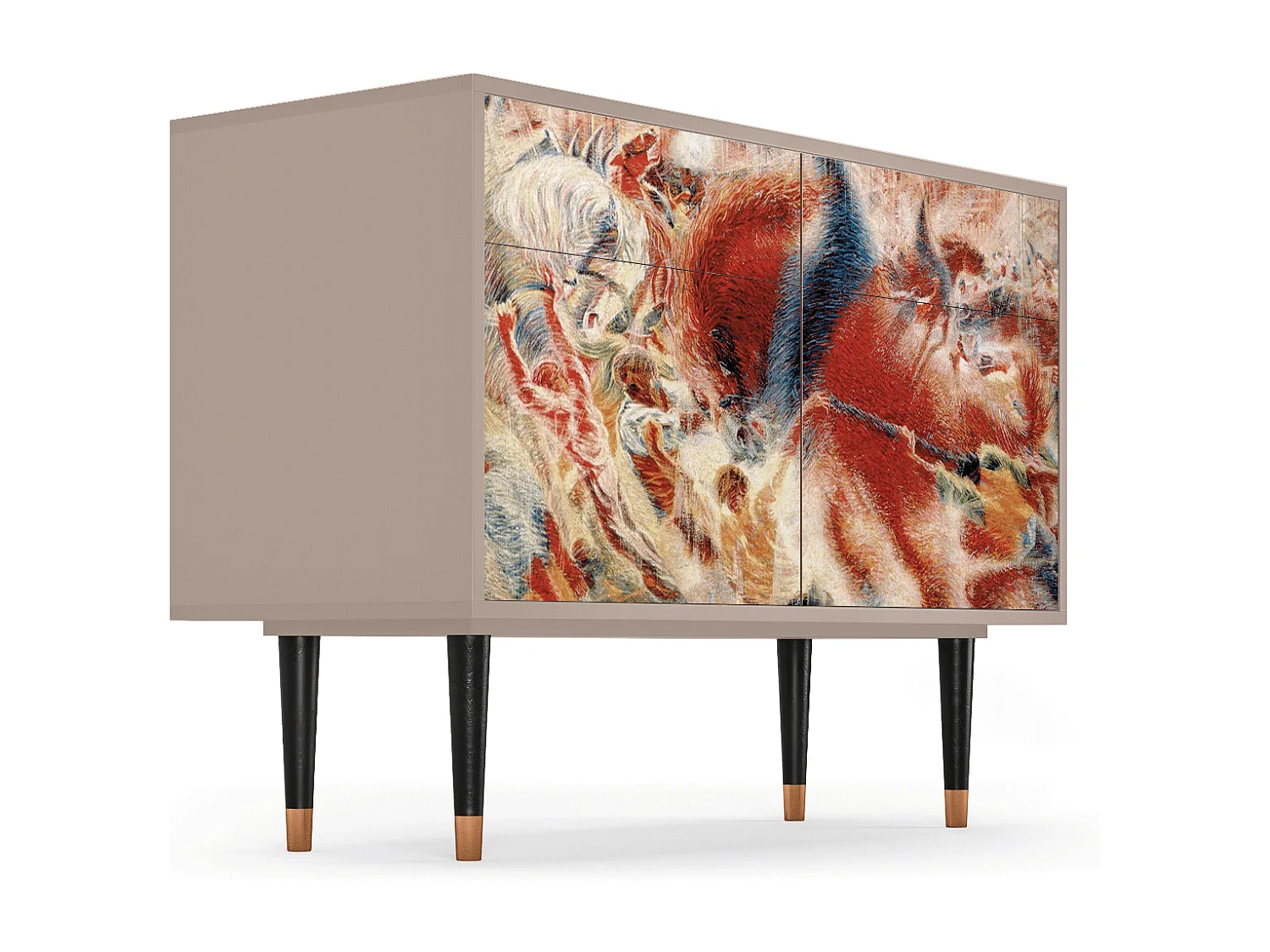 Credenza - 115x85x48 cm - BS4 - The City Rises, Latte
