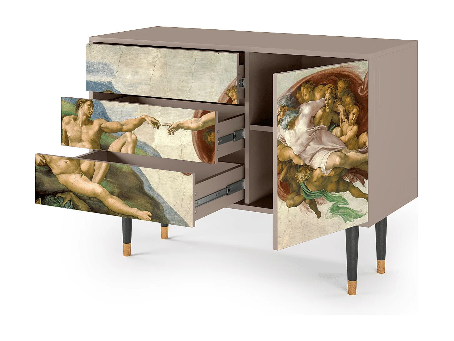 Buffet - 115х84х41 cm - S3 - The Creation of Adam, Latte