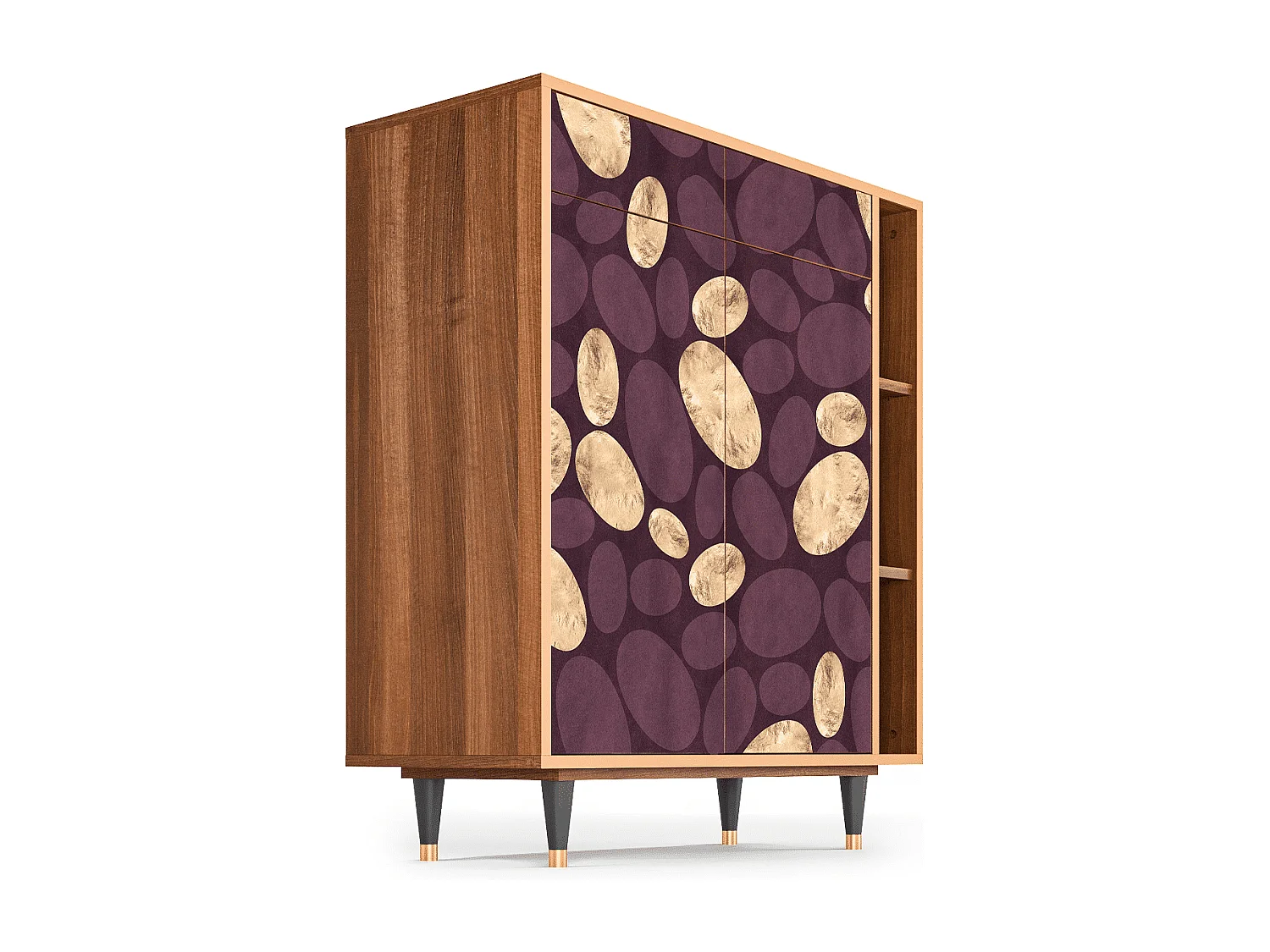 Kredens - 96х110х41 cm - BS6 - Fine Wine, Orzech