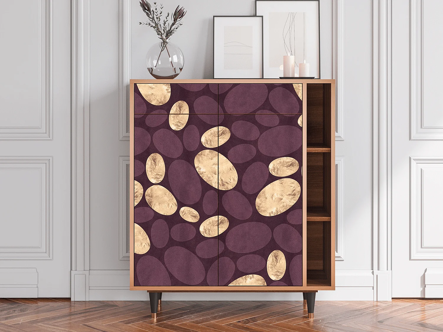 Buffet - 96х110х41 cm - BS6 - Fine Wine, Noyer