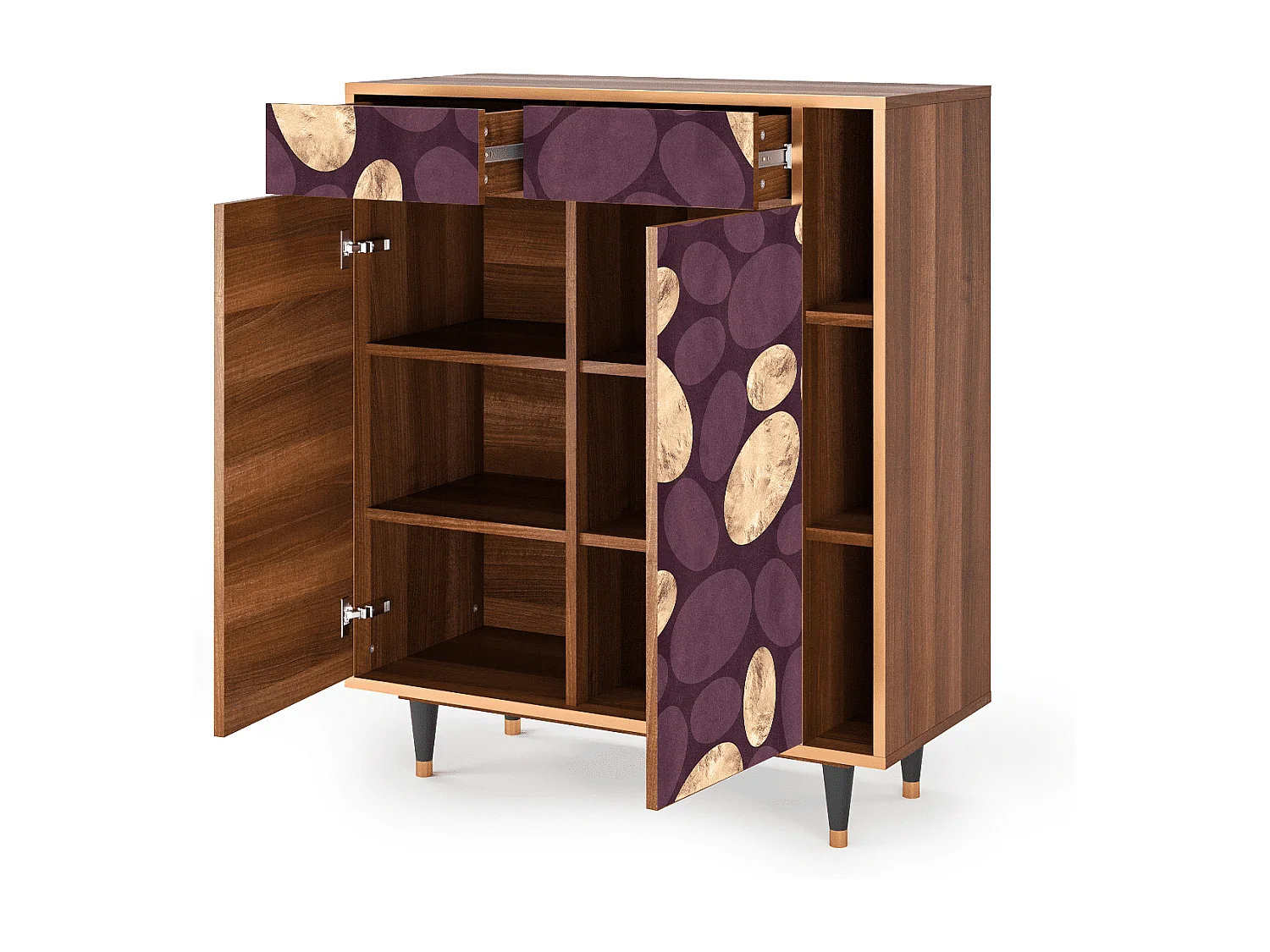 Buffet - 96х110х41 cm - BS6 - Fine Wine, Noyer