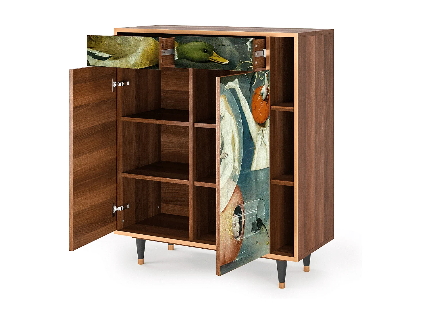 Kredens - 96х110х41 cm - BS6 - The Garden Of by Bosch, Orzech