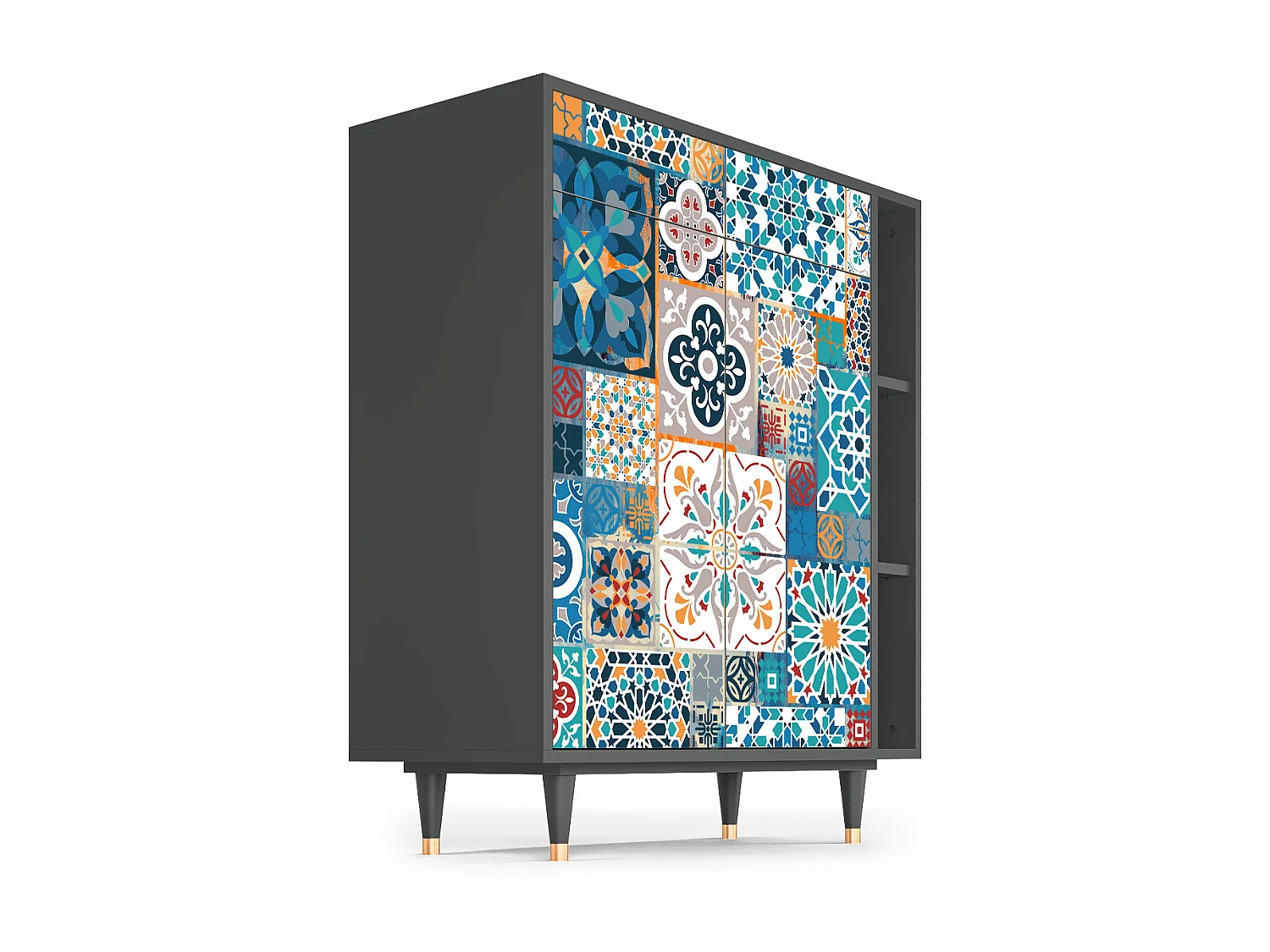 Aparador - 96х110х41 cm - BS6 - Moroccan Market, Antracite