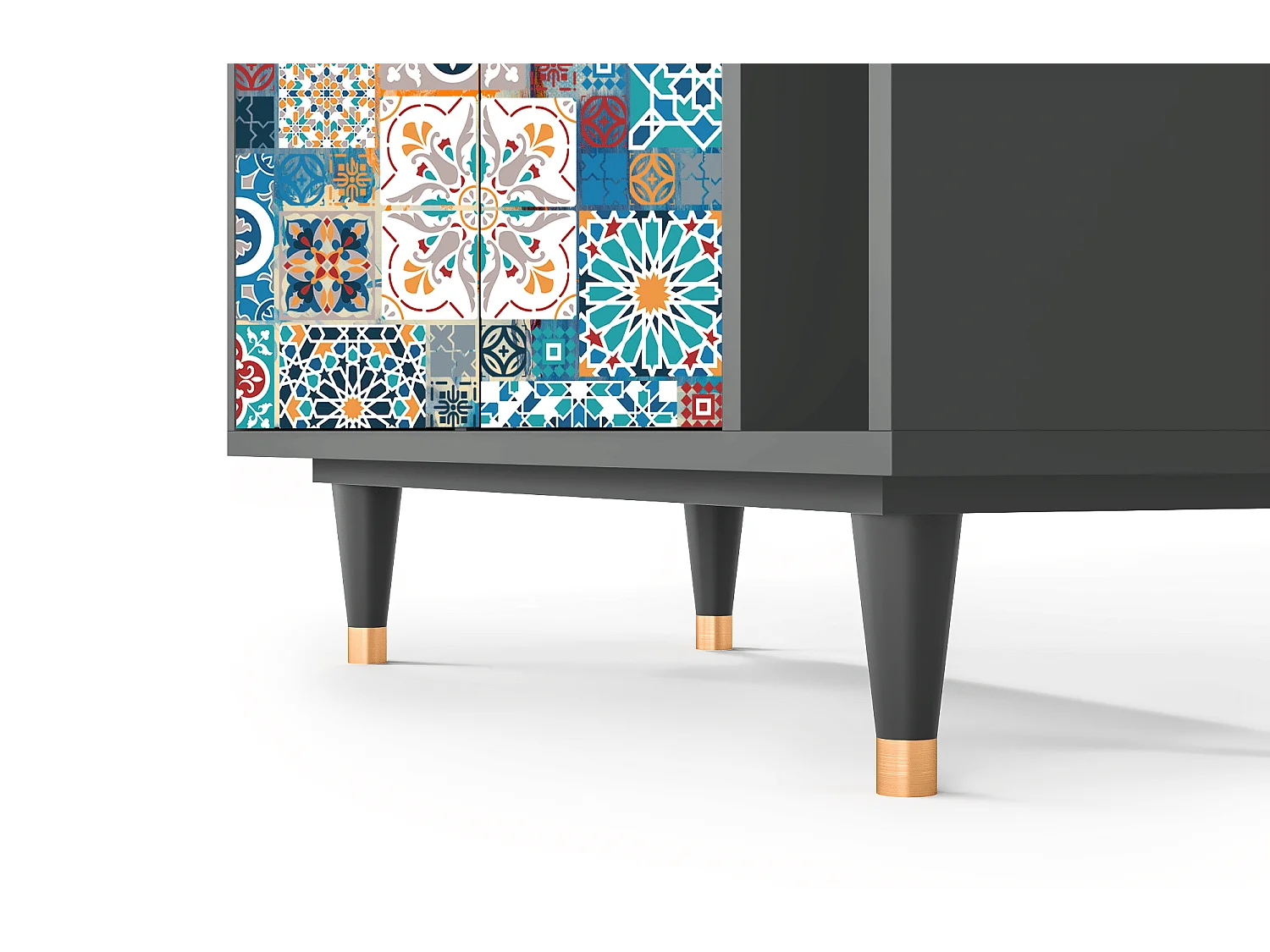 Dressoir - 96х110х41 cm - BS6 - Moroccan Market, Antraciet