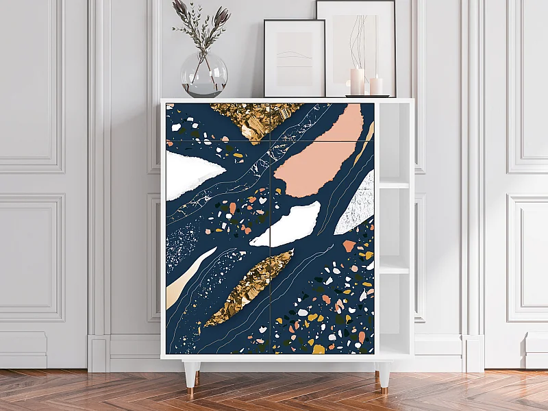 Dressoir - 96х110х41 cm - BS6 - Nude Iceberg, Wit