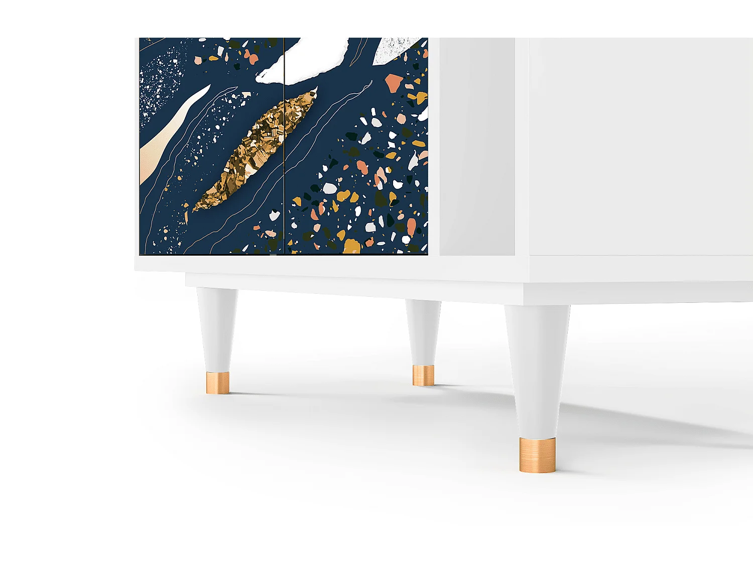 Dressoir - 96х110х41 cm - BS6 - Nude Iceberg, Wit