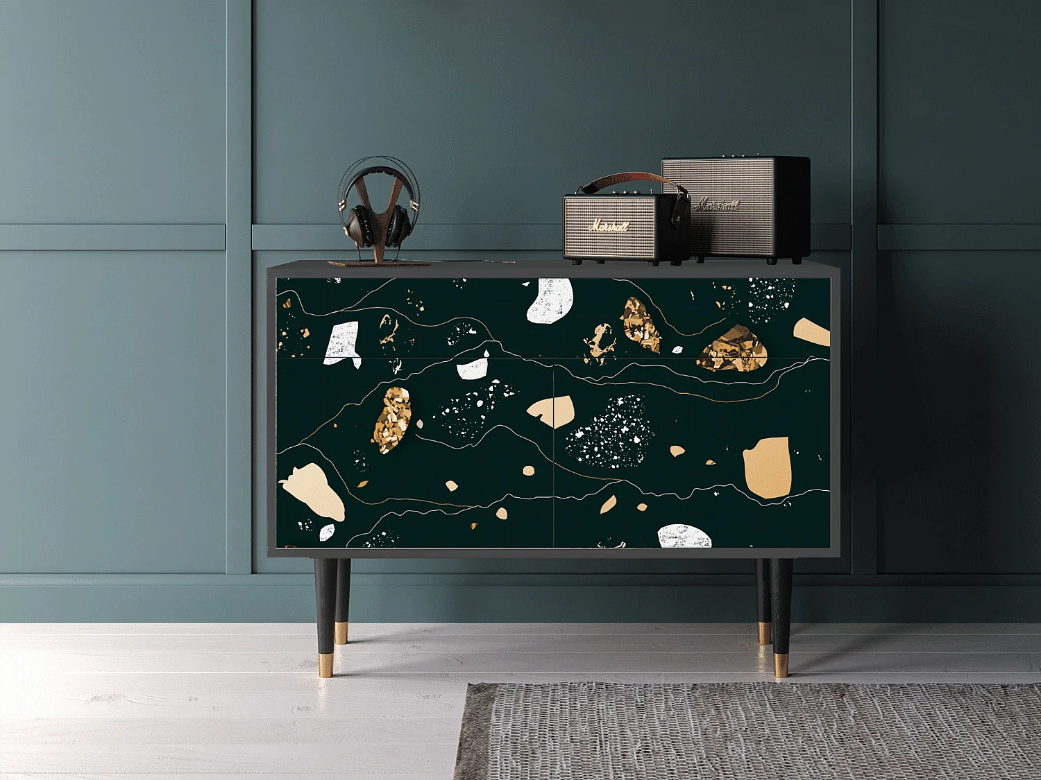 Aparador - 115x85x48 cm - BS4 - Space Rocks, Antracita