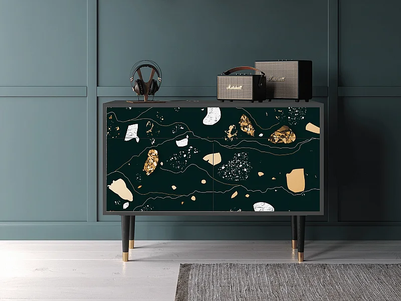 Kredens - 115x85x48 cm - BS4 - Space Rocks, Antracyt