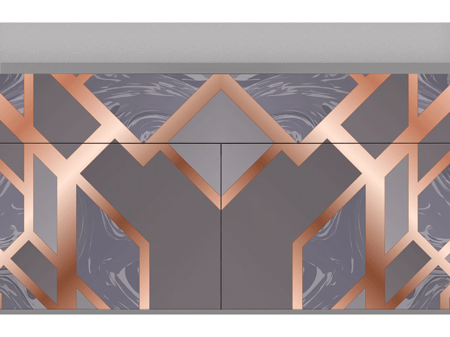Sideboard - 115x85x48 cm - BS4 - Taupe Anatomy, Grau