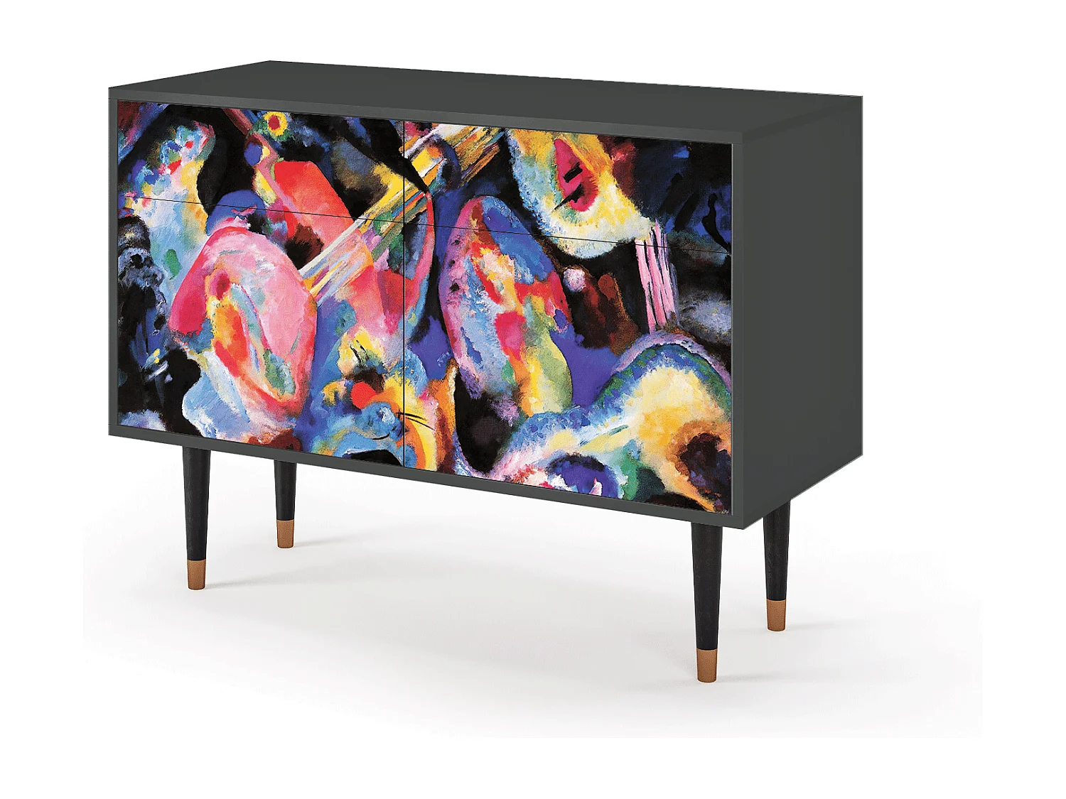 Kredens - 115x85x48 cm - BS4 - Kandinsky, Antracyt