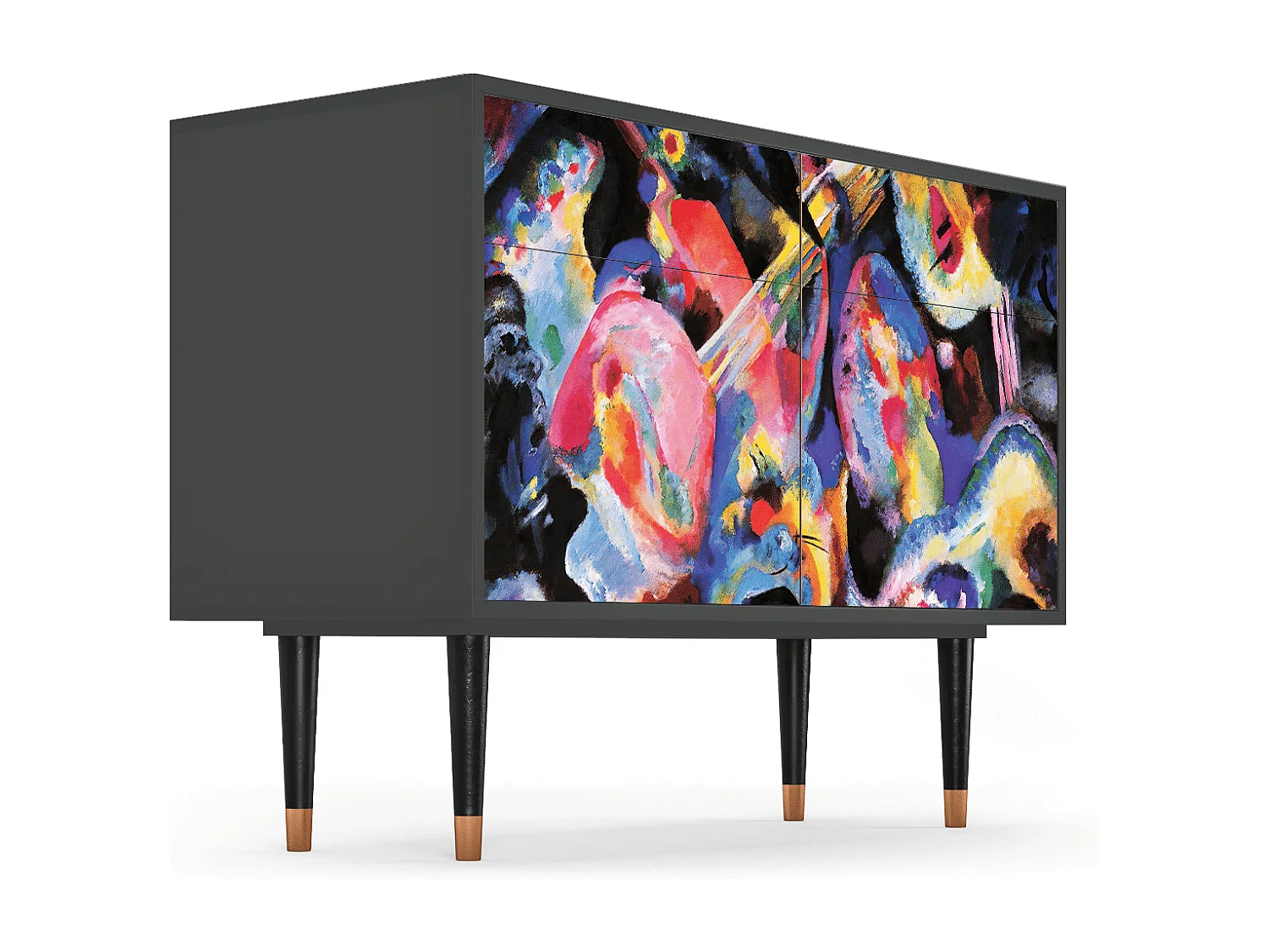 Kredens - 115x85x48 cm - BS4 - Kandinsky, Antracyt