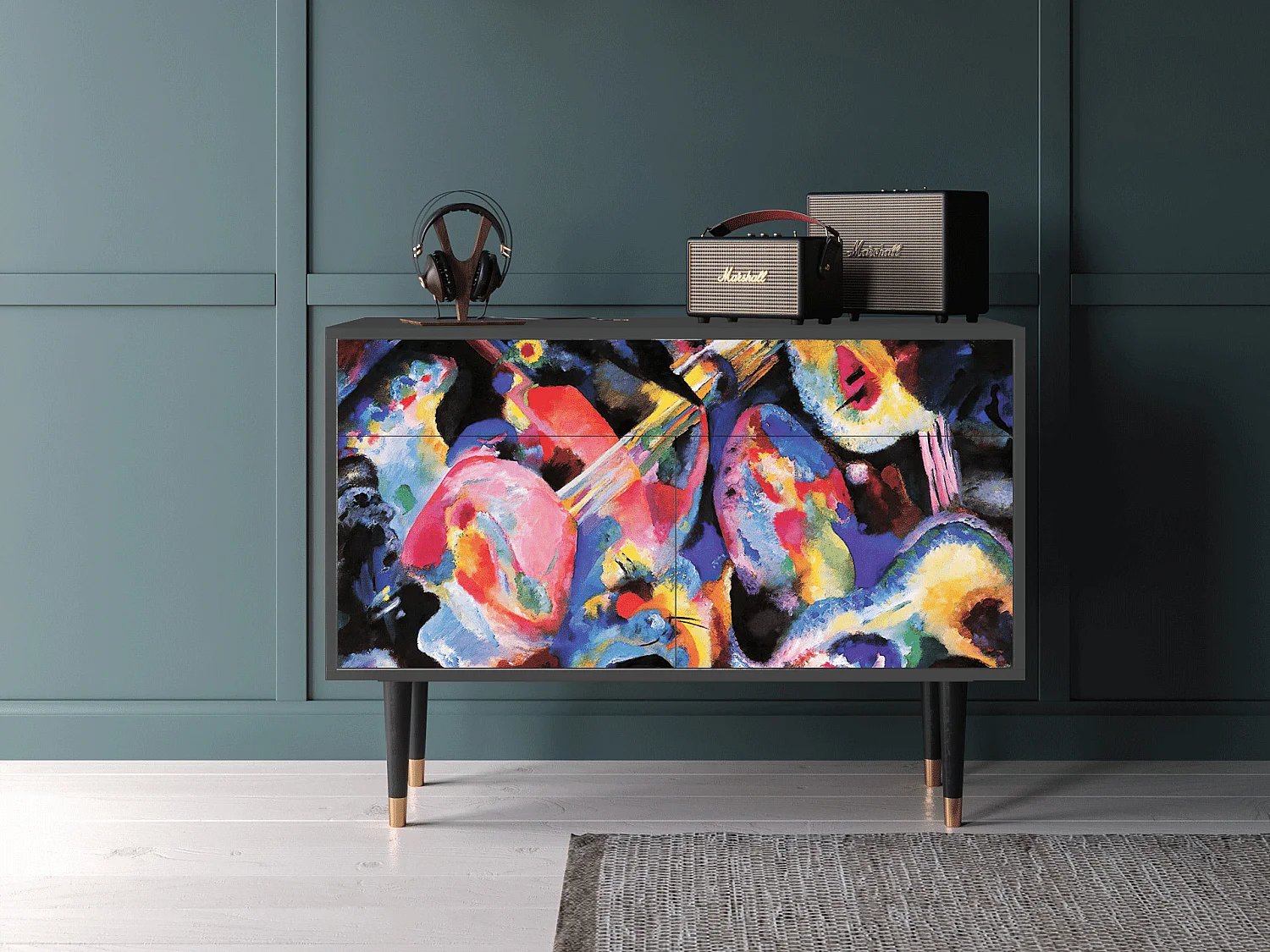 Buffet - 115x85x48 cm - BS4 - Kandinsky, Anthracite