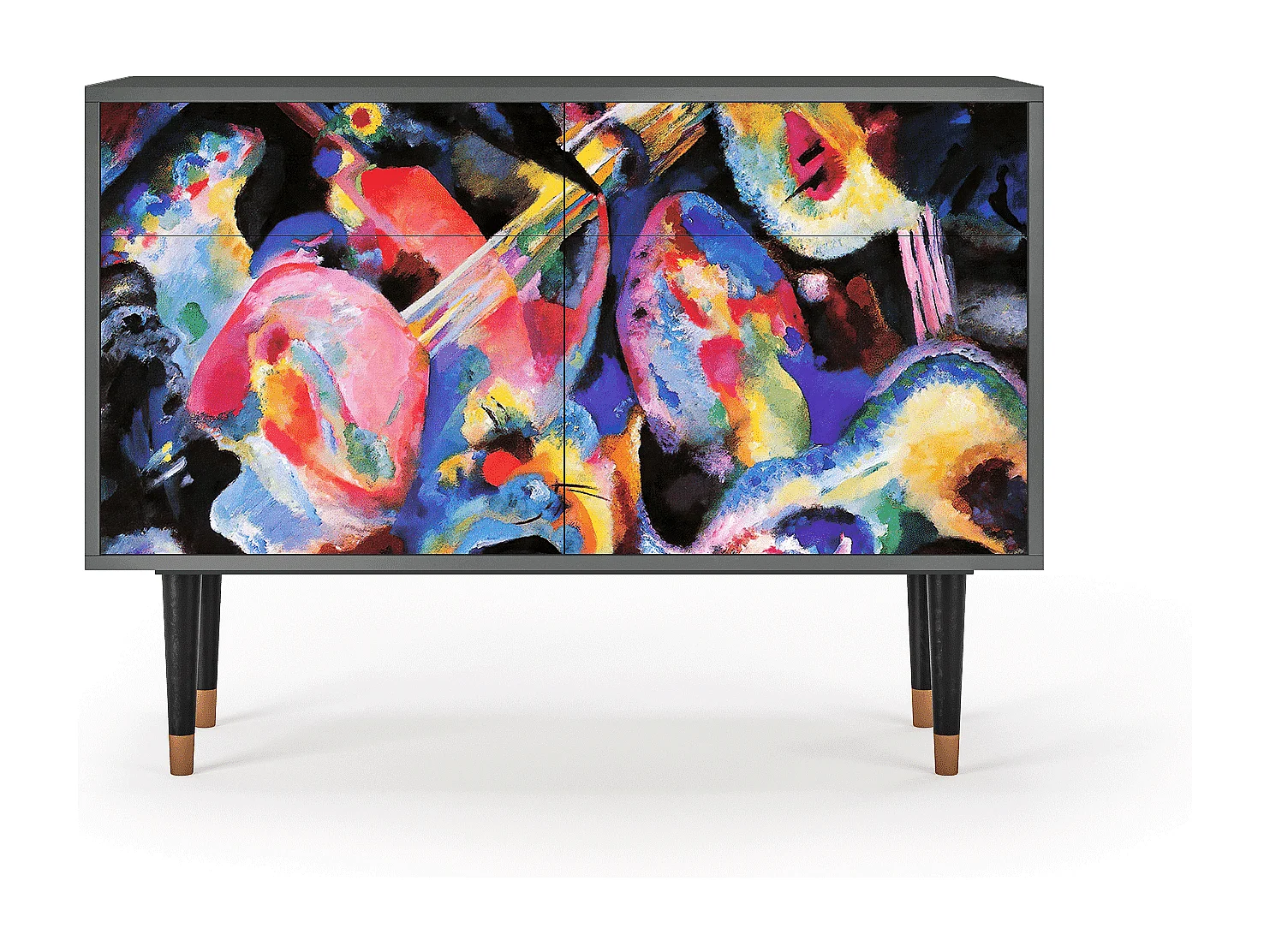 Kredens - 115x85x48 cm - BS4 - Kandinsky, Antracyt