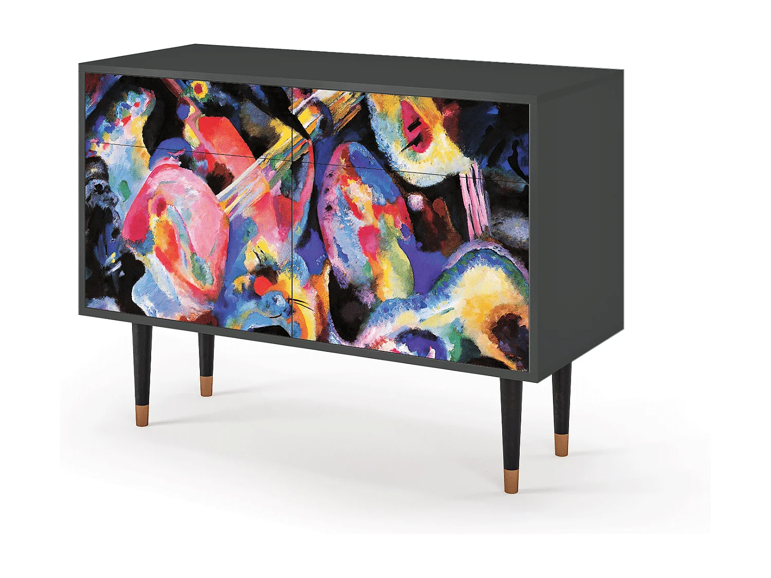 Kredens - 115x85x48 cm - BS4 - Kandinsky, Antracyt