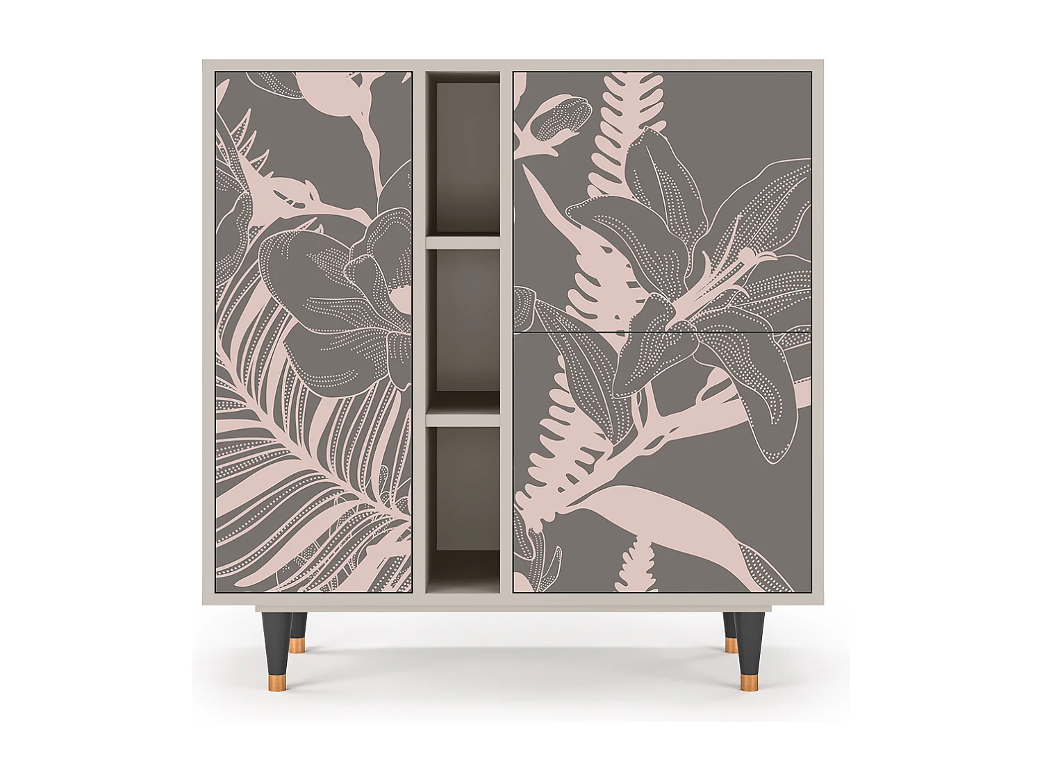 Dressoir - 94х96х41 cm - BS5 - Issabelline Flower, Zand