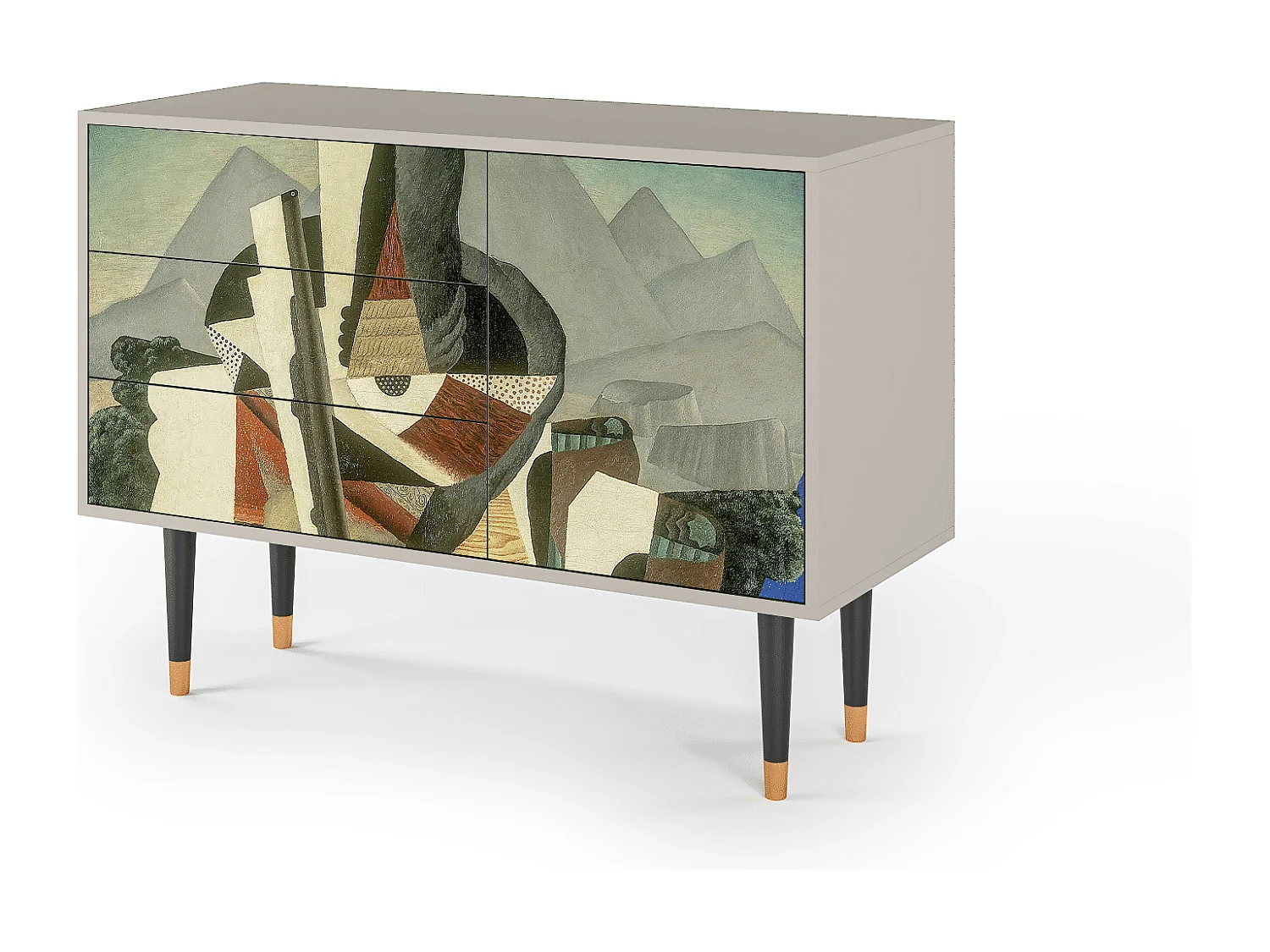 Credenza - 115х84х41 cm - S3 - The Cubist Paintings , Sabbia