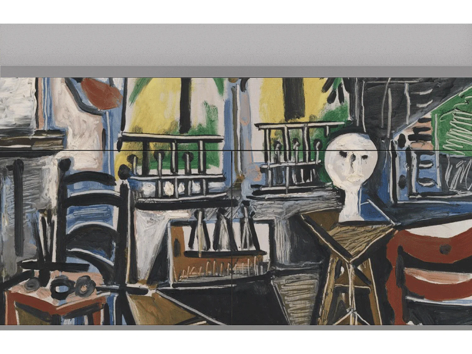 Kredens - 115x85x48 cm - BS4 - The Studio , Szary