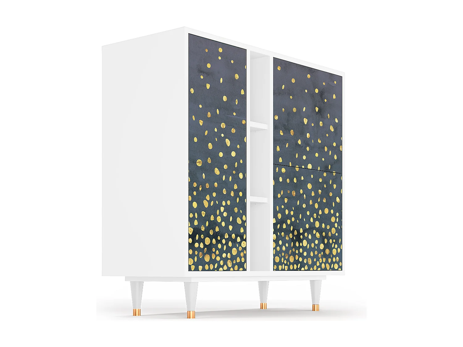 Aparador - 94х96х41 cm - BS5 - Foggy Lights, Branco