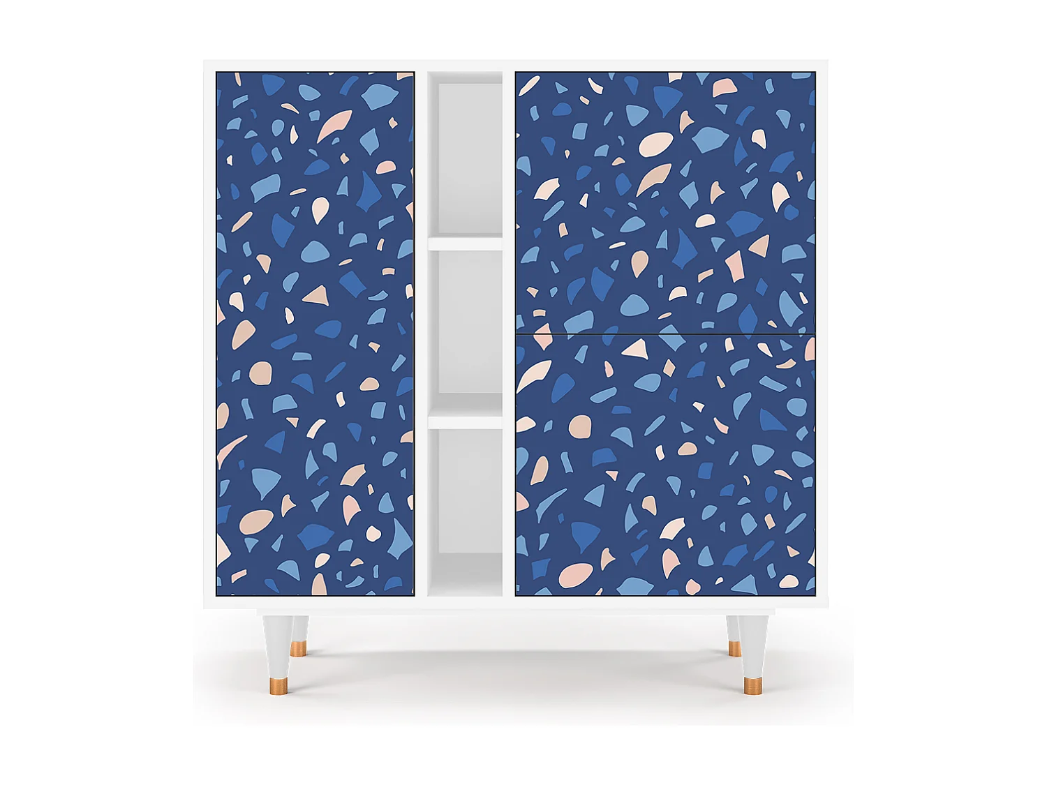 Kredens - 94х96х41 cm - BS5 - Soap Whirpool, Biały