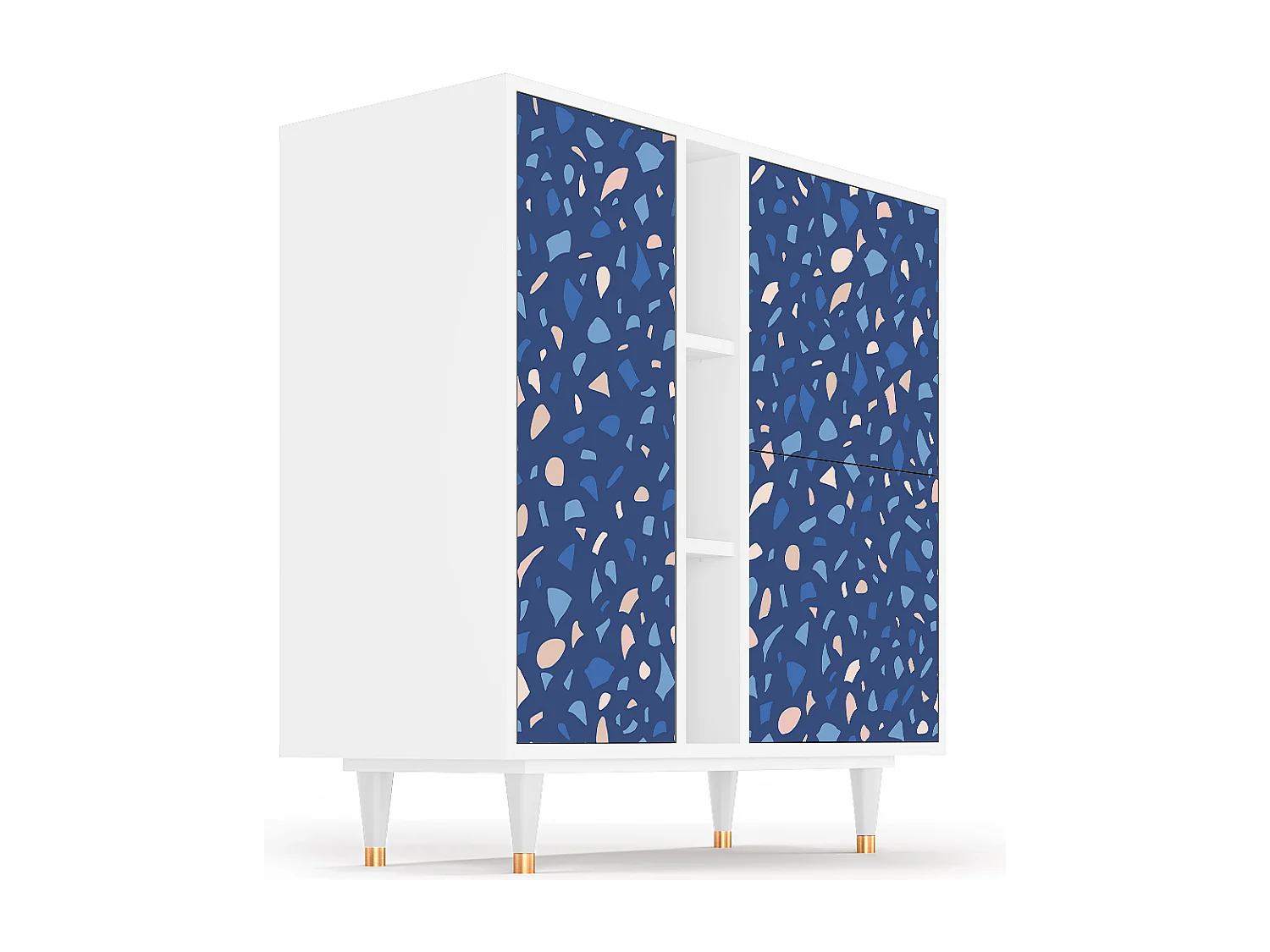 Kredens - 94х96х41 cm - BS5 - Soap Whirpool, Biały