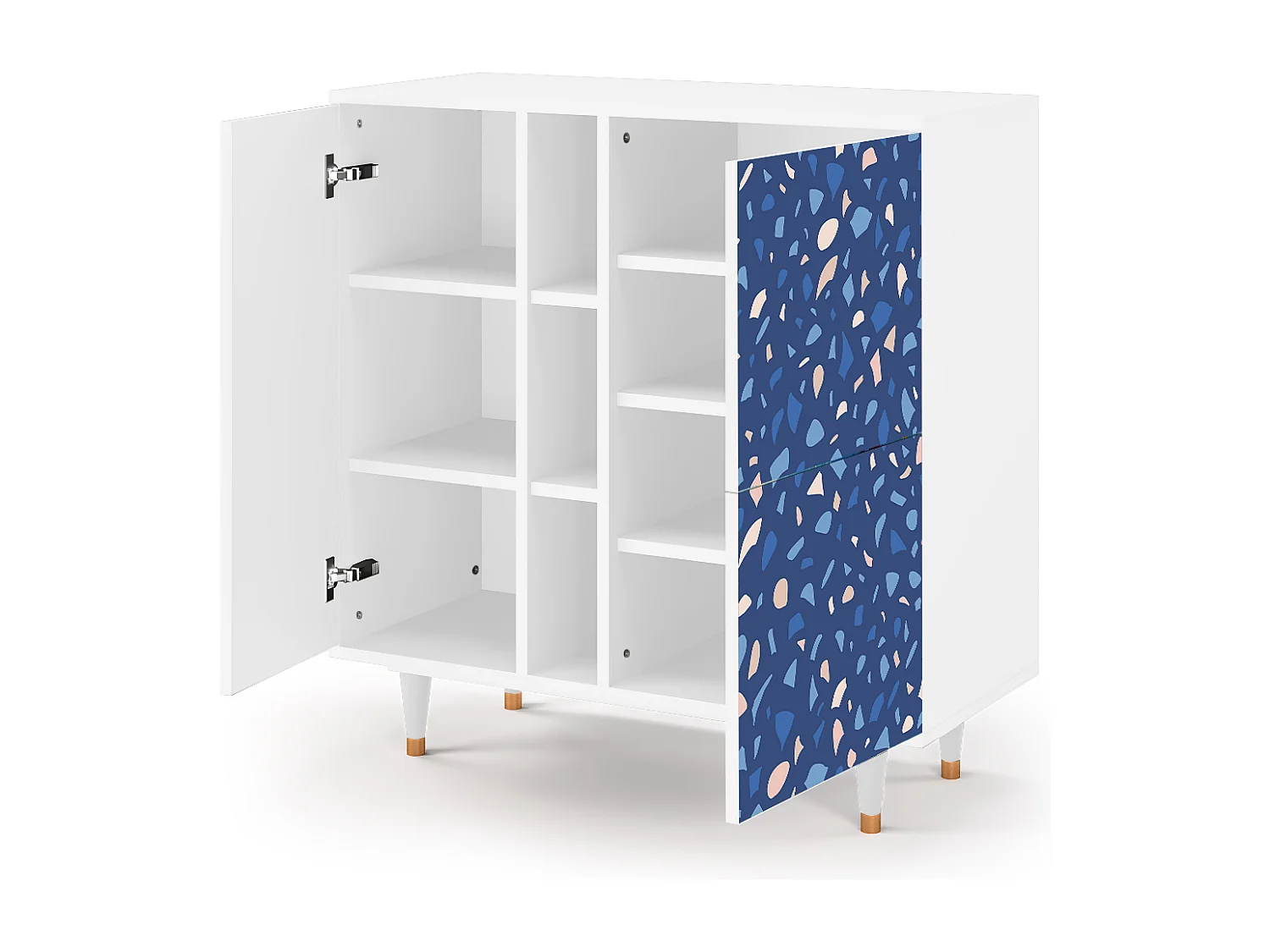 Kredens - 94х96х41 cm - BS5 - Soap Whirpool, Biały