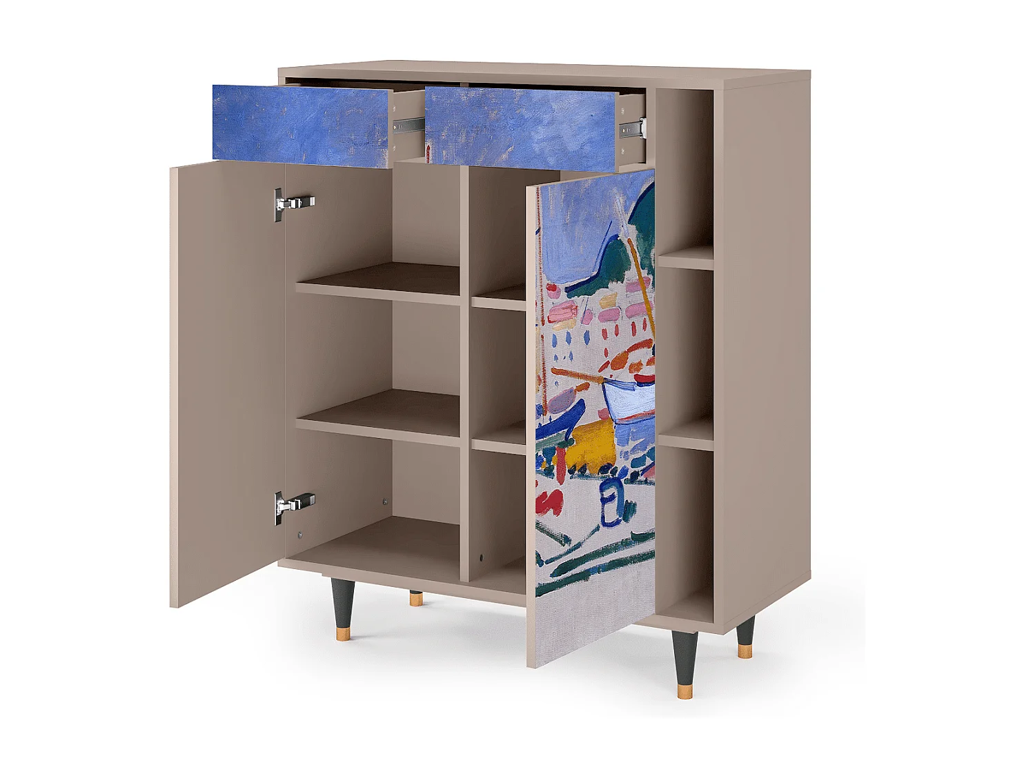 Sideboard - 96х110х41 cm - BS6 - The Port of Collioure , Latte