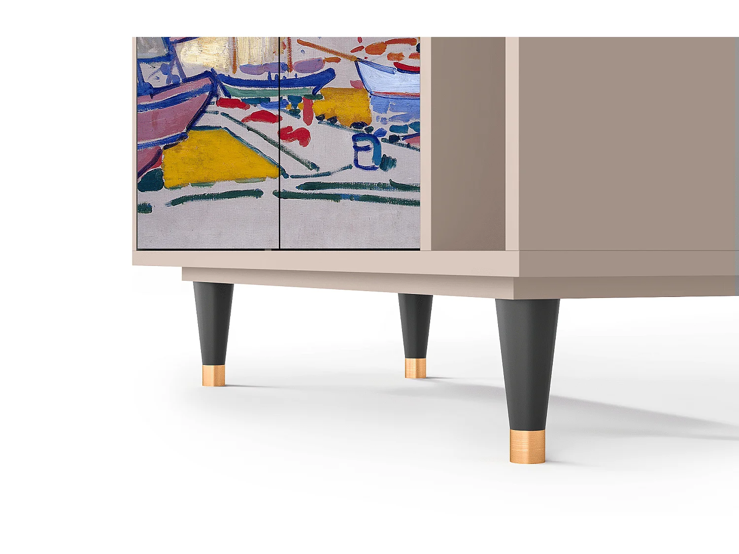 Buffet - 96х110х41 cm - BS6 - The Port of Collioure , Latte