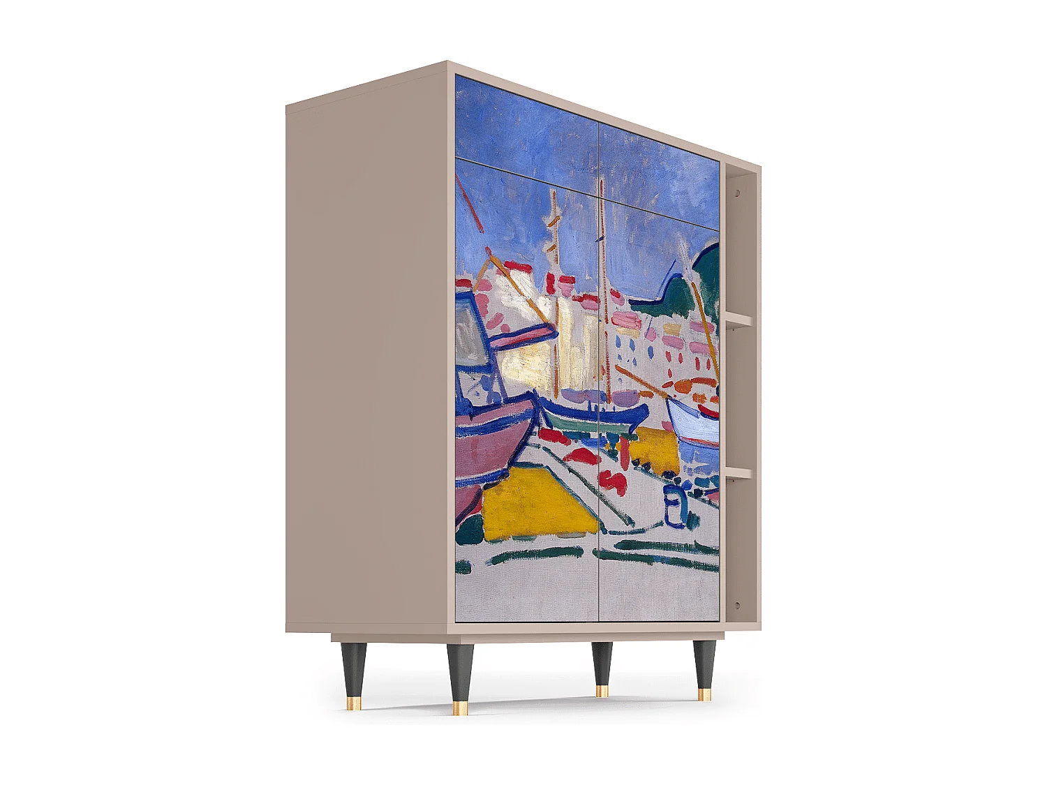 Dressoir - 96х110х41 cm - BS6 - The Port of Collioure , Latte